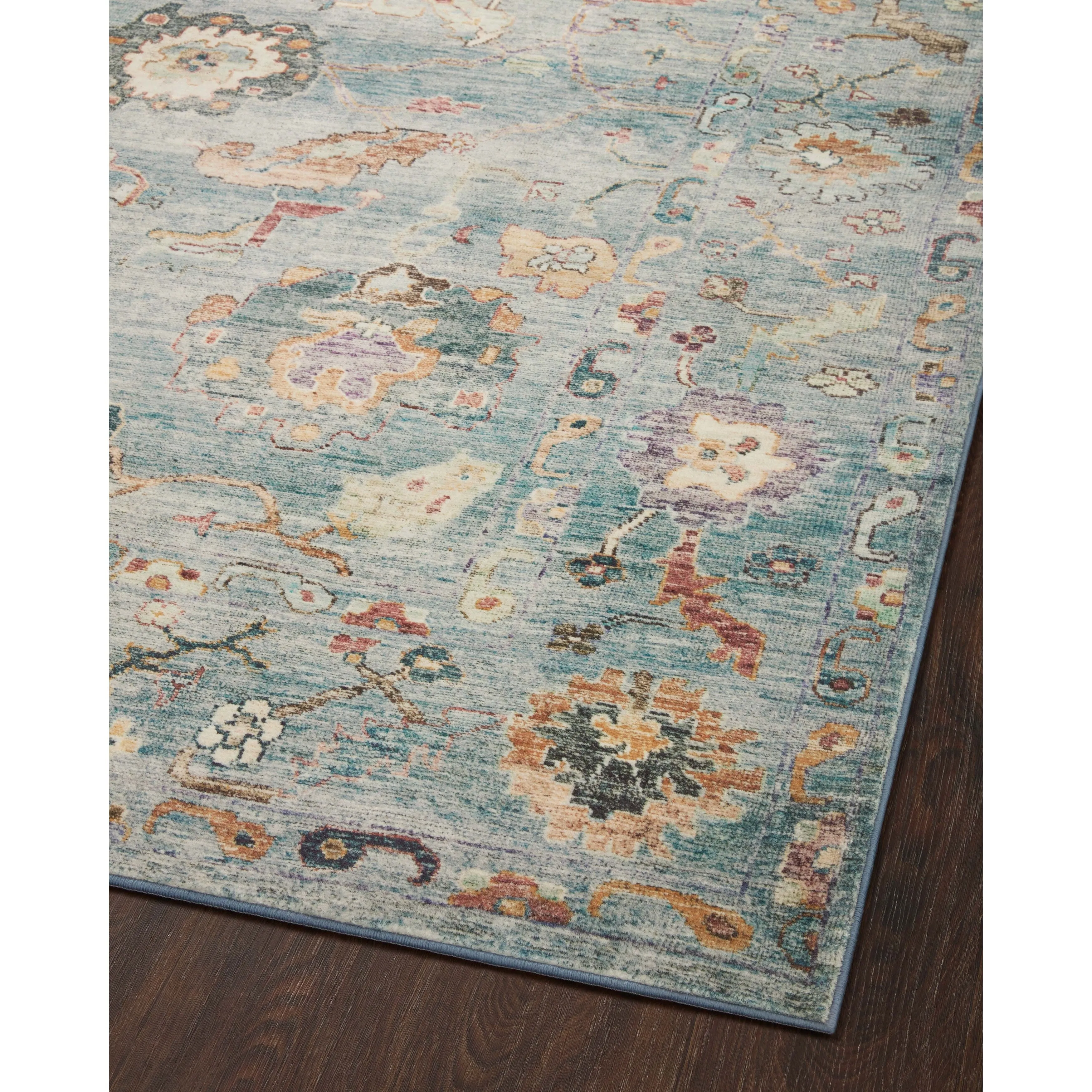 Alexander Home Sara Ultra Plush Shabby Chic Botanical Area Rug