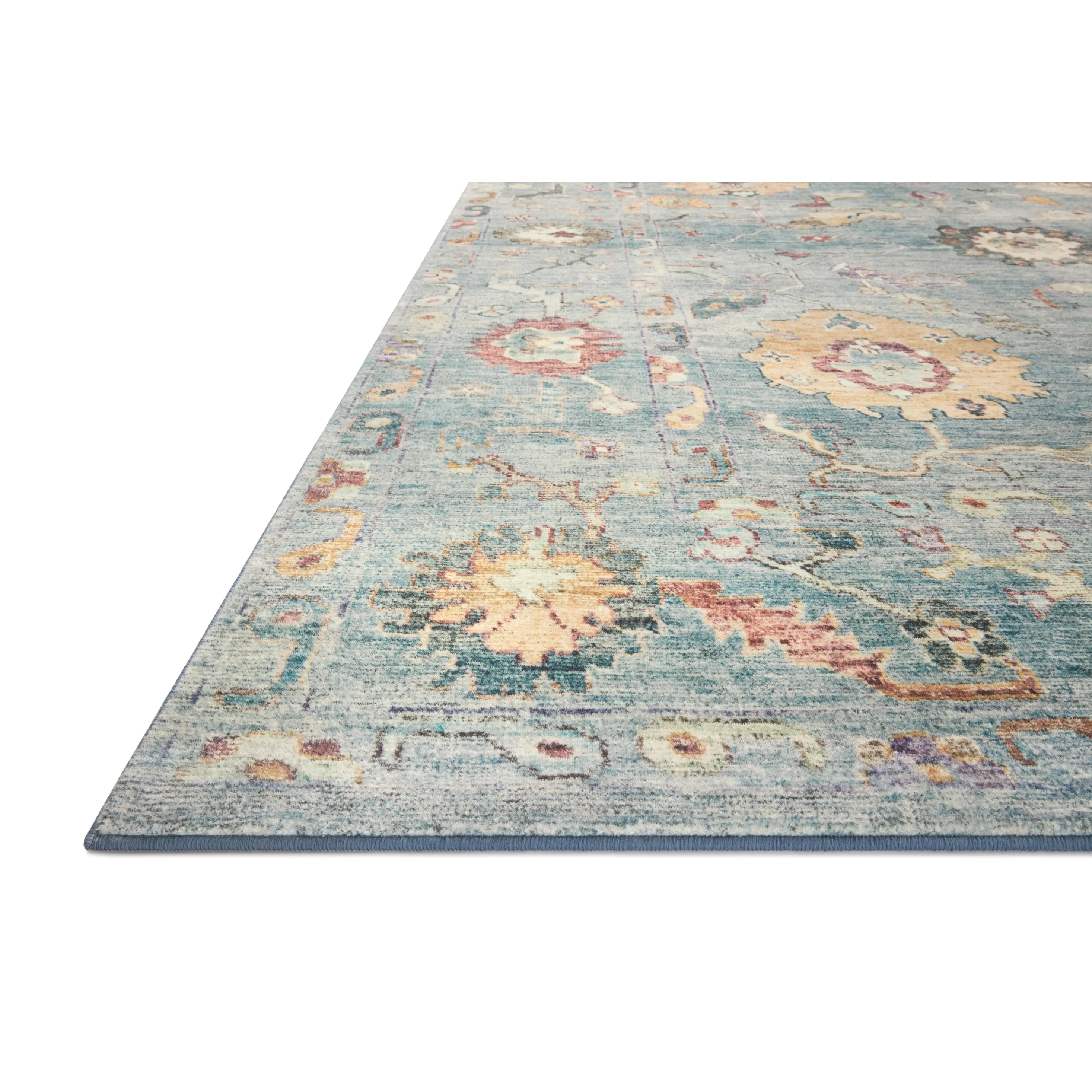 Alexander Home Sara Ultra Plush Shabby Chic Botanical Area Rug