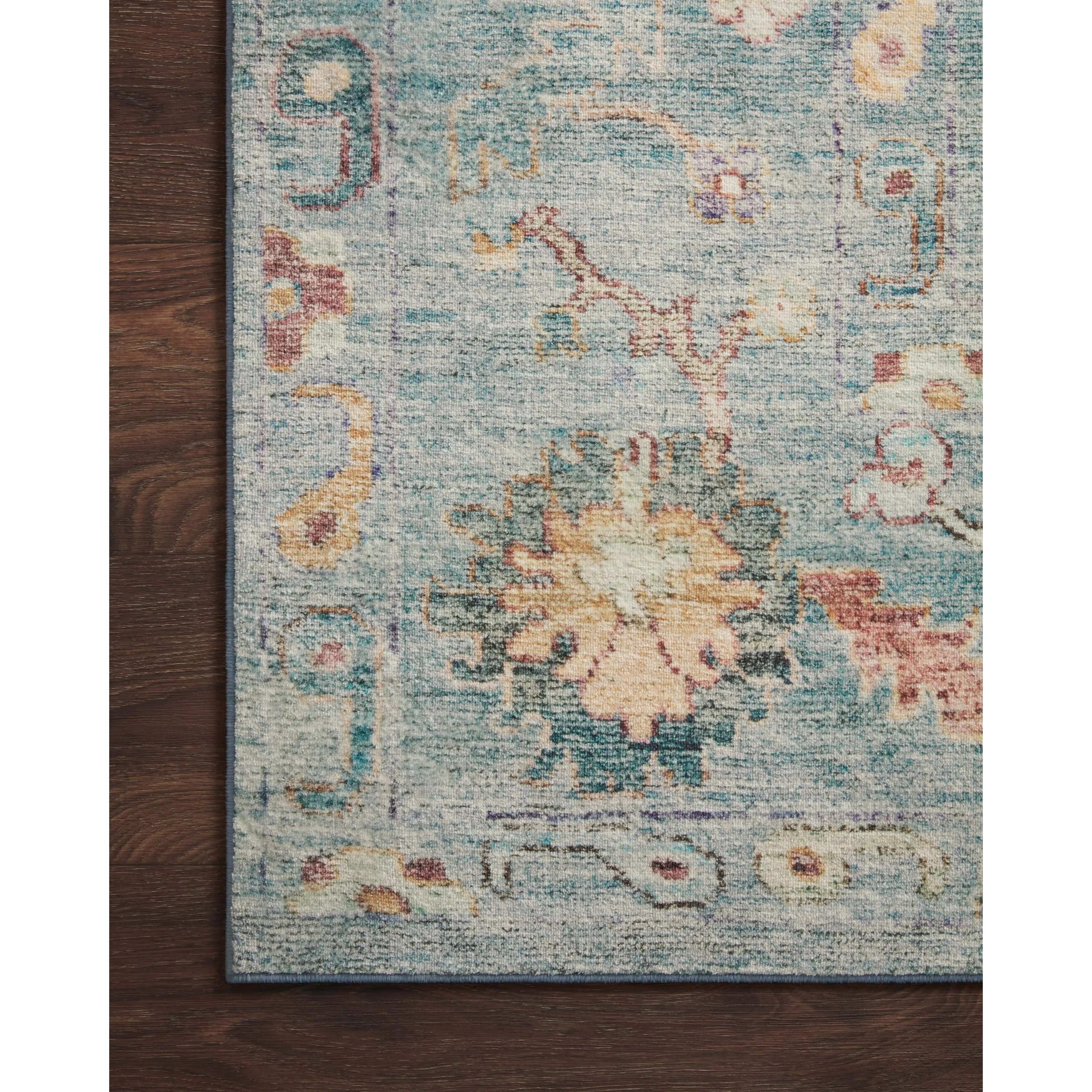 Alexander Home Sara Ultra Plush Shabby Chic Botanical Area Rug