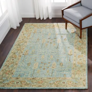 Alexander Home Shabby-Chic Distressed Hand-hooked 100% Wool Rug