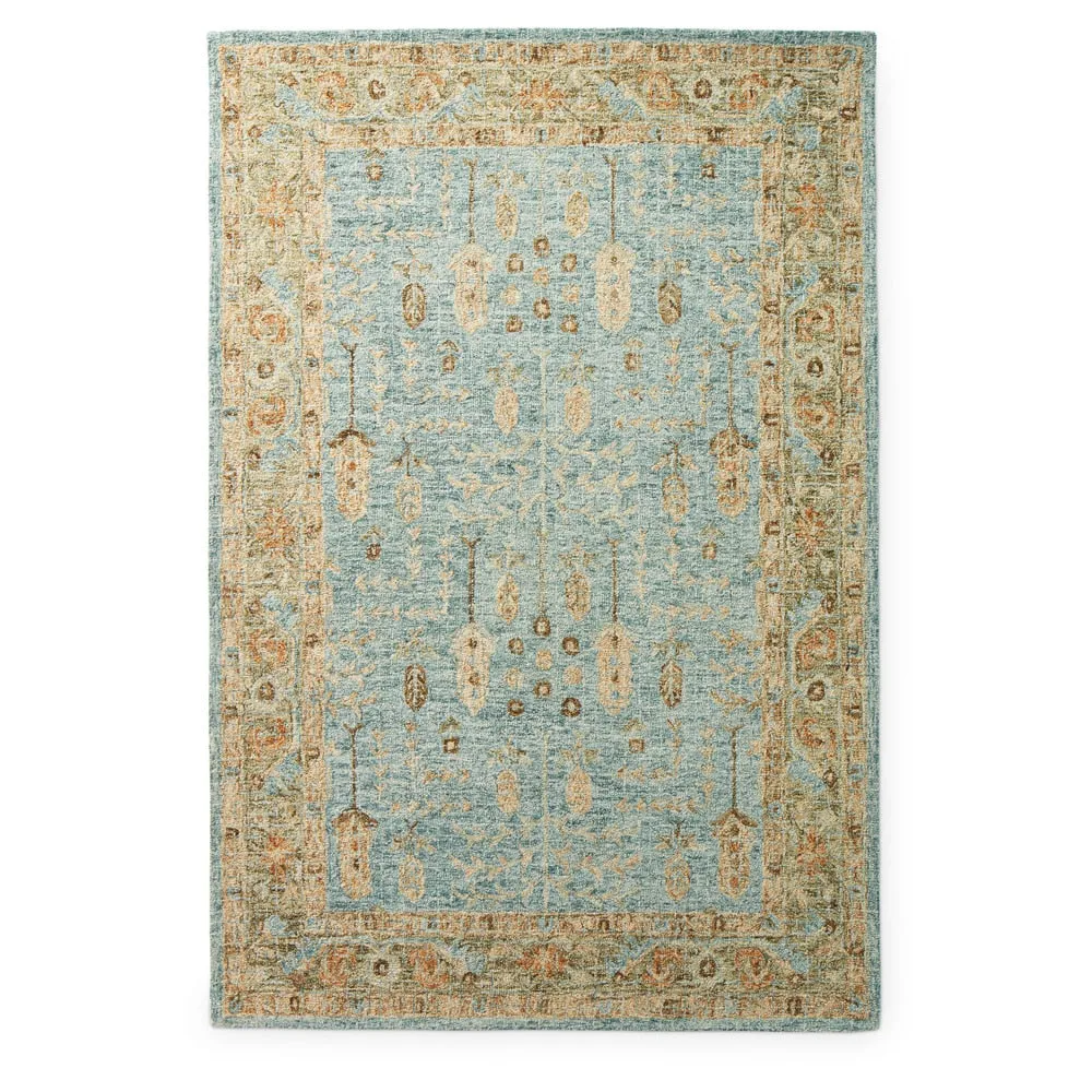 Alexander Home Shabby-Chic Distressed Hand-hooked 100% Wool Rug