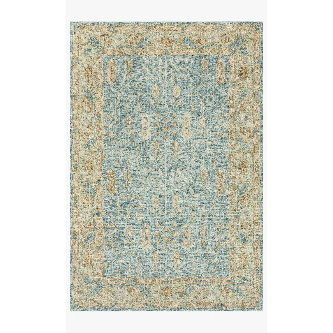 Alexander Home Shabby-Chic Distressed Hand-hooked 100% Wool Rug