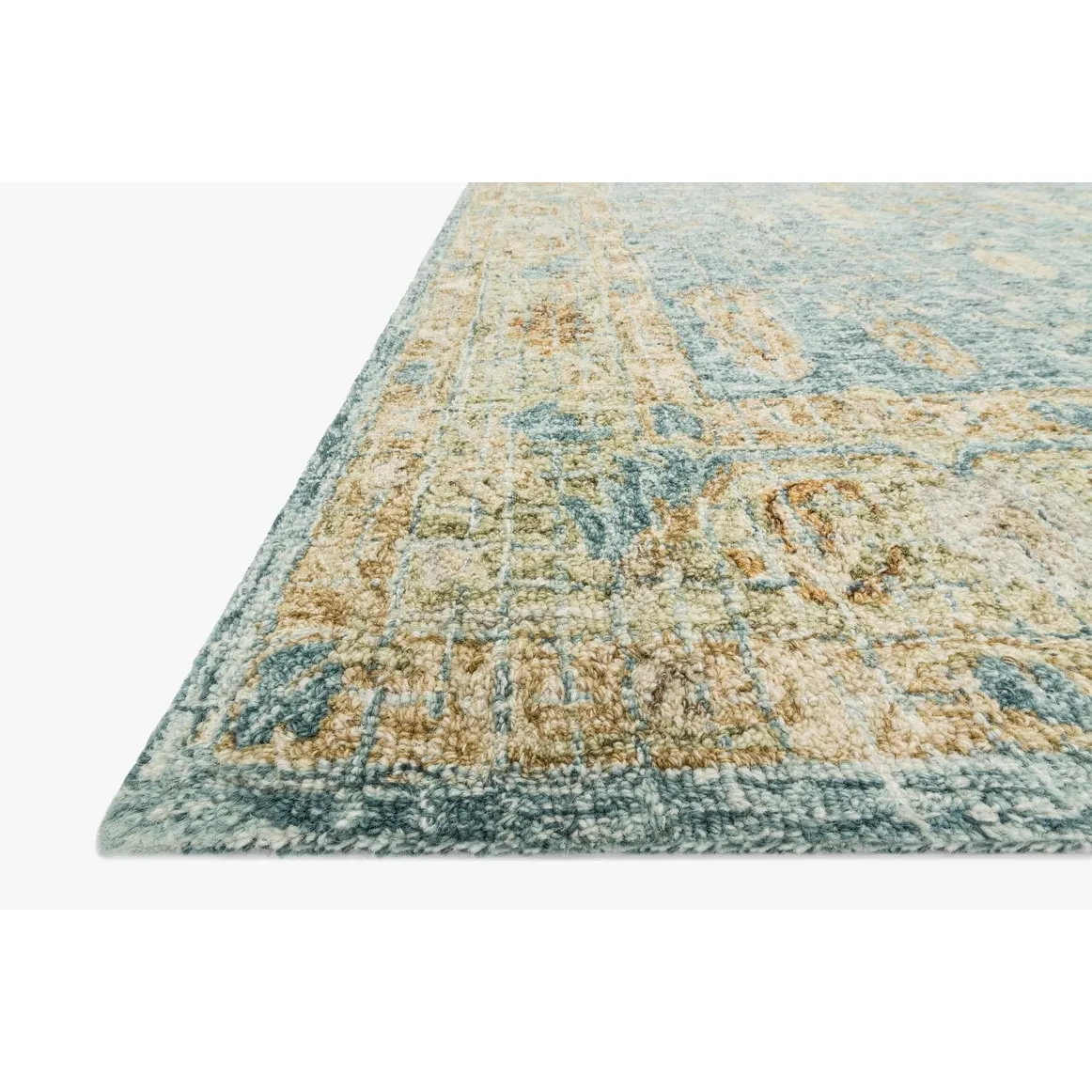 Alexander Home Shabby-Chic Distressed Hand-hooked 100% Wool Rug