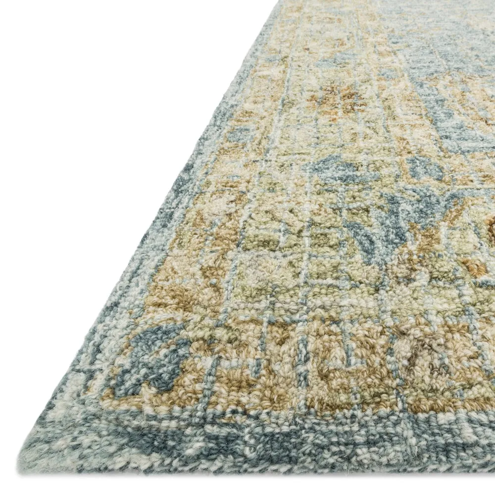 Alexander Home Shabby-Chic Distressed Hand-hooked 100% Wool Rug
