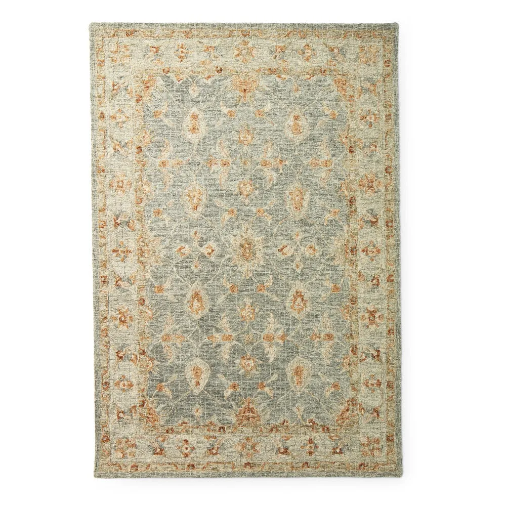 Alexander Home Shabby-Chic Mosaic Spa Hand-hooked 100% Wool Rug