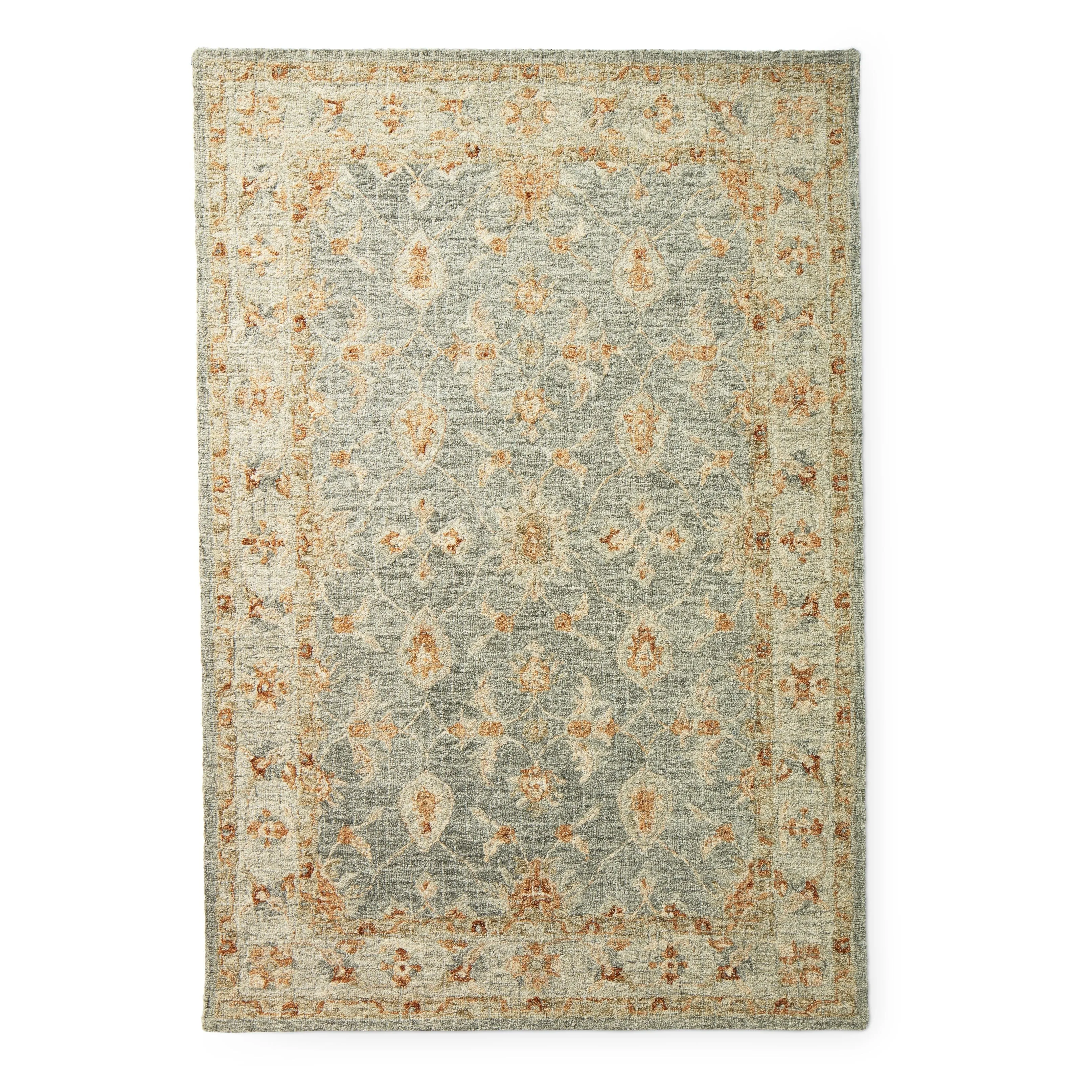 Alexander Home Shabby-Chic Mosaic Spa Hand-hooked 100% Wool Rug