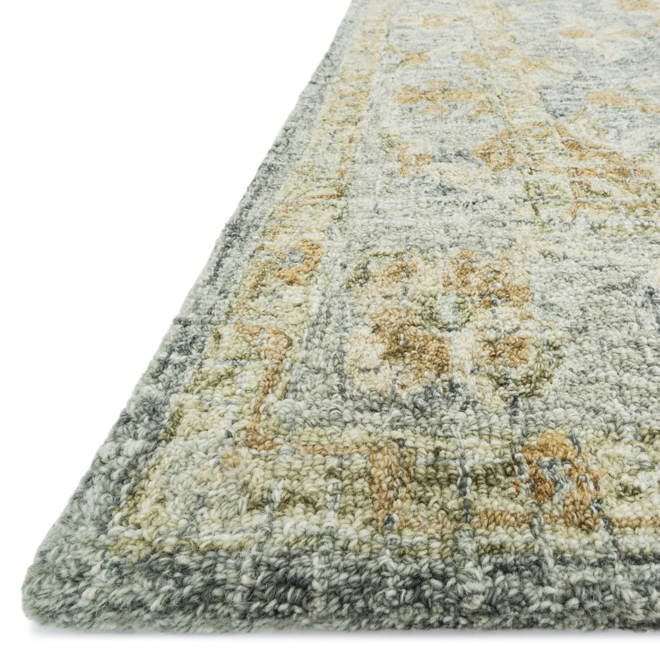 Alexander Home Shabby-Chic Mosaic Spa Hand-hooked 100% Wool Rug