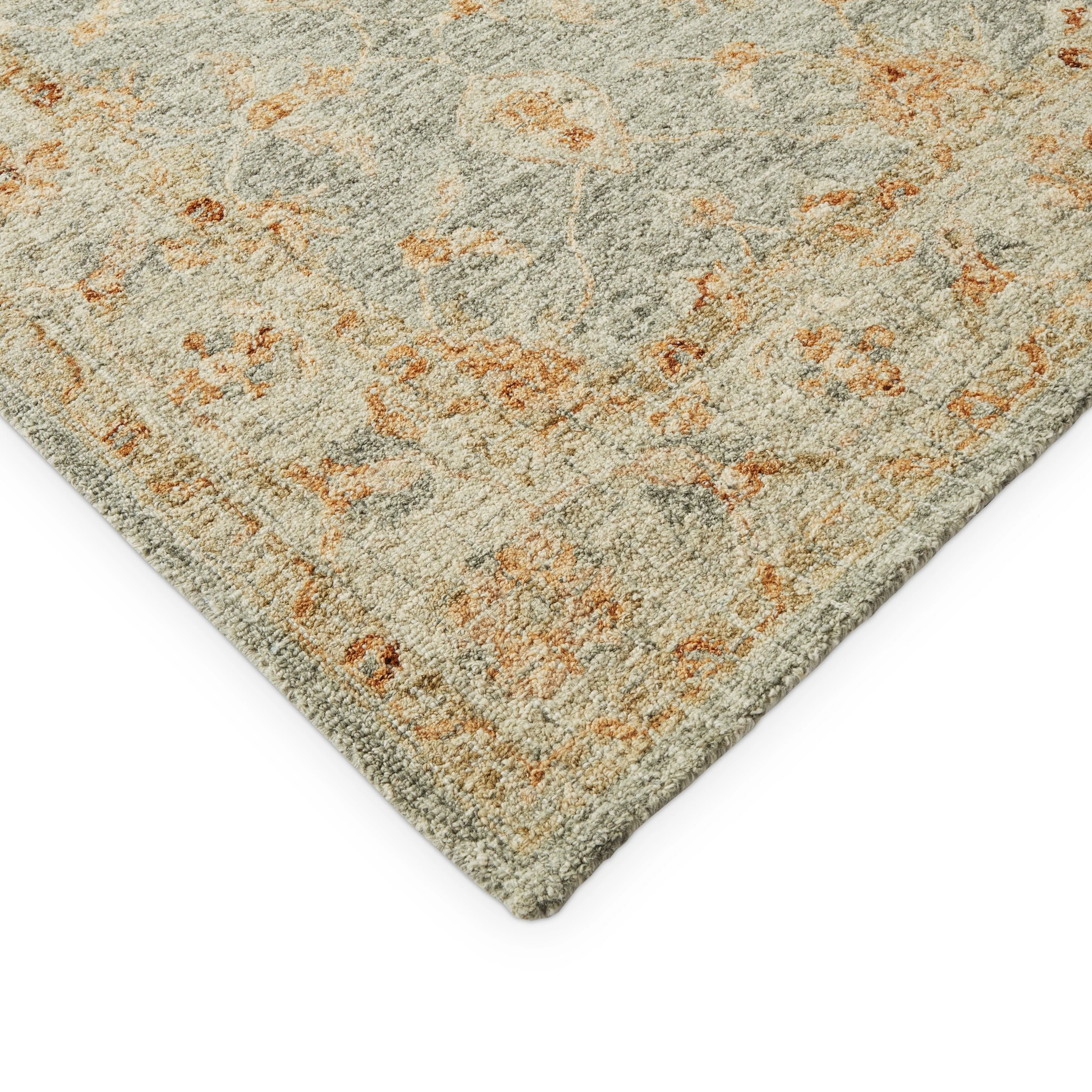 Alexander Home Shabby-Chic Mosaic Spa Hand-hooked 100% Wool Rug