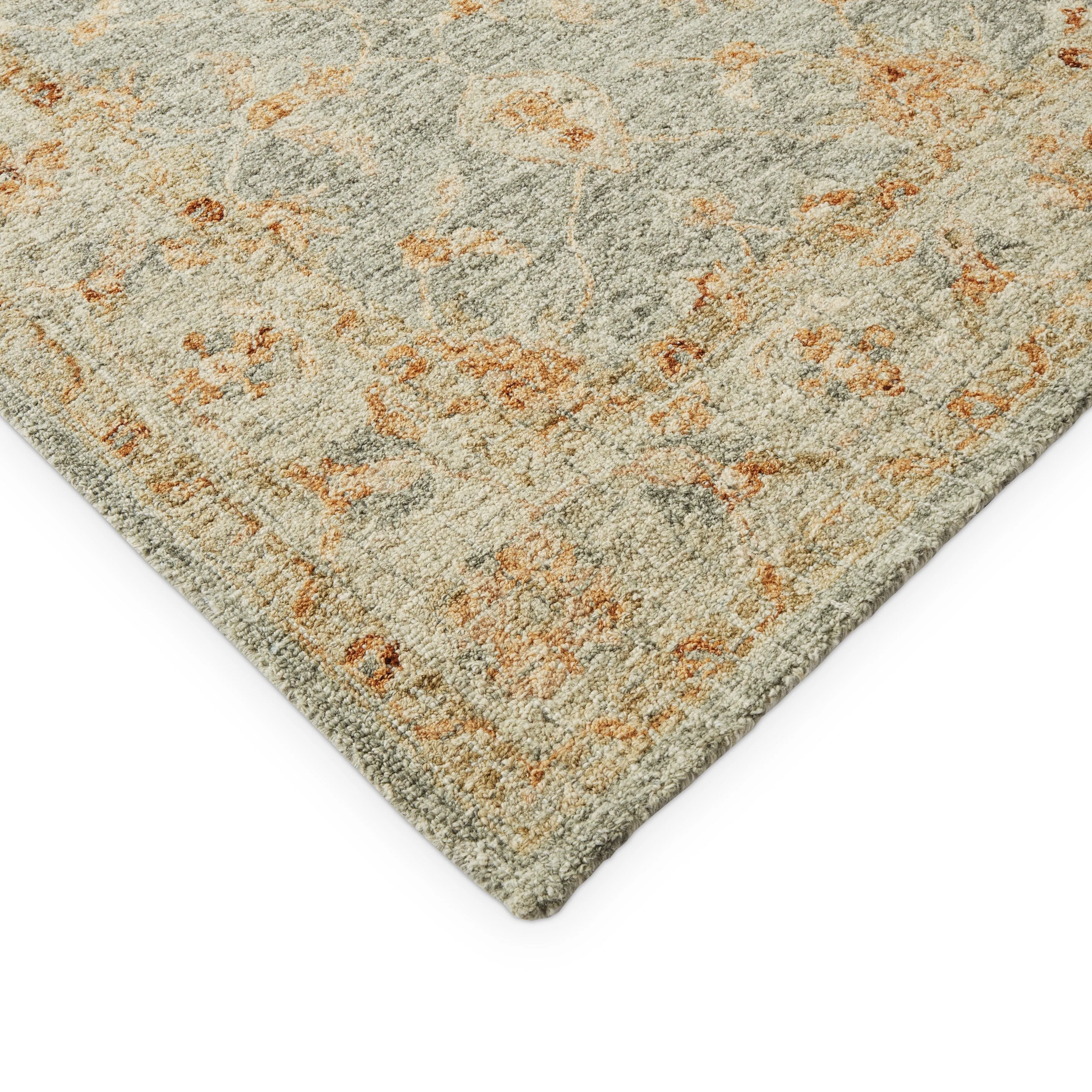 Alexander Home Shabby-Chic Mosaic Spa Hand-hooked 100% Wool Rug