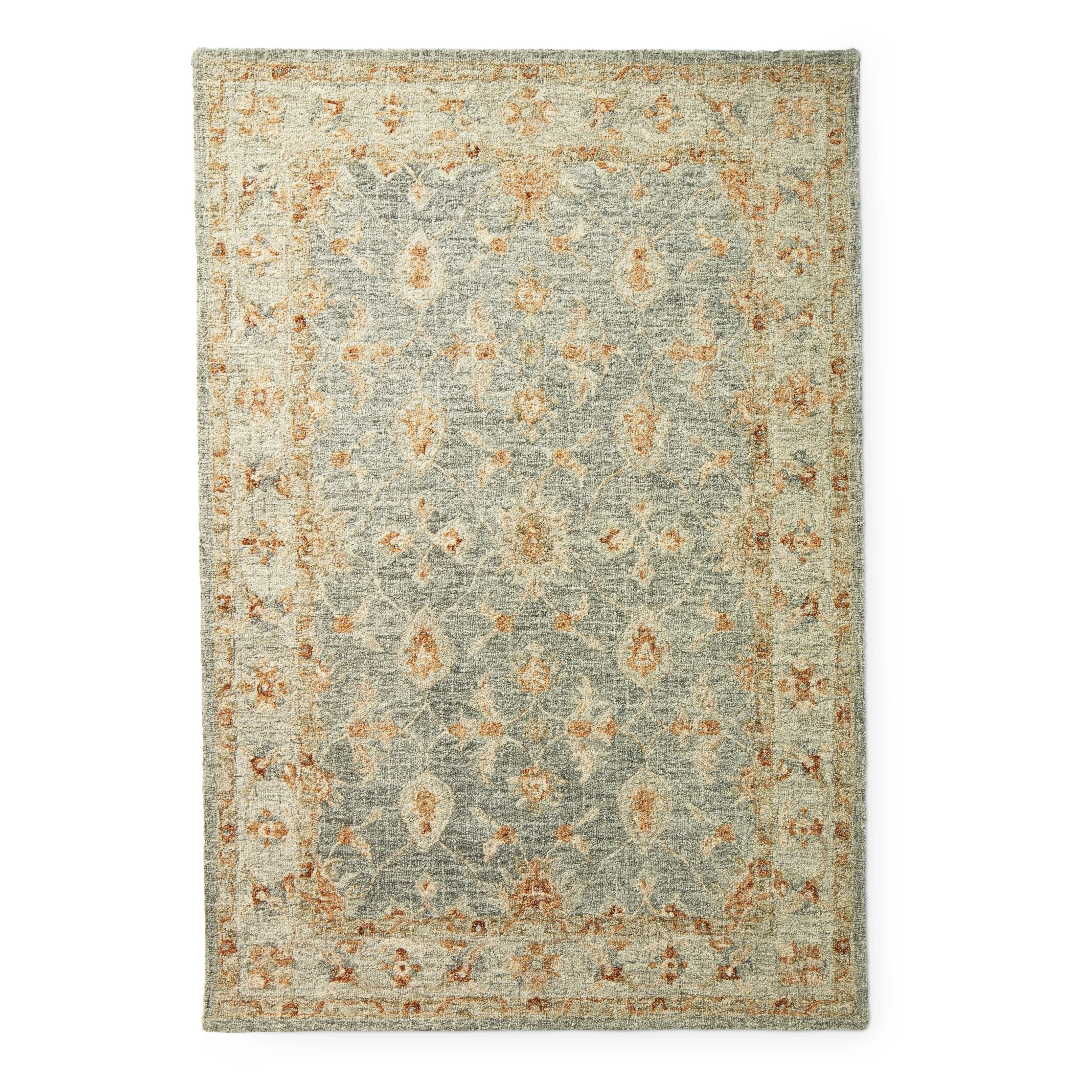 Alexander Home Shabby-Chic Mosaic Spa Hand-hooked 100% Wool Rug