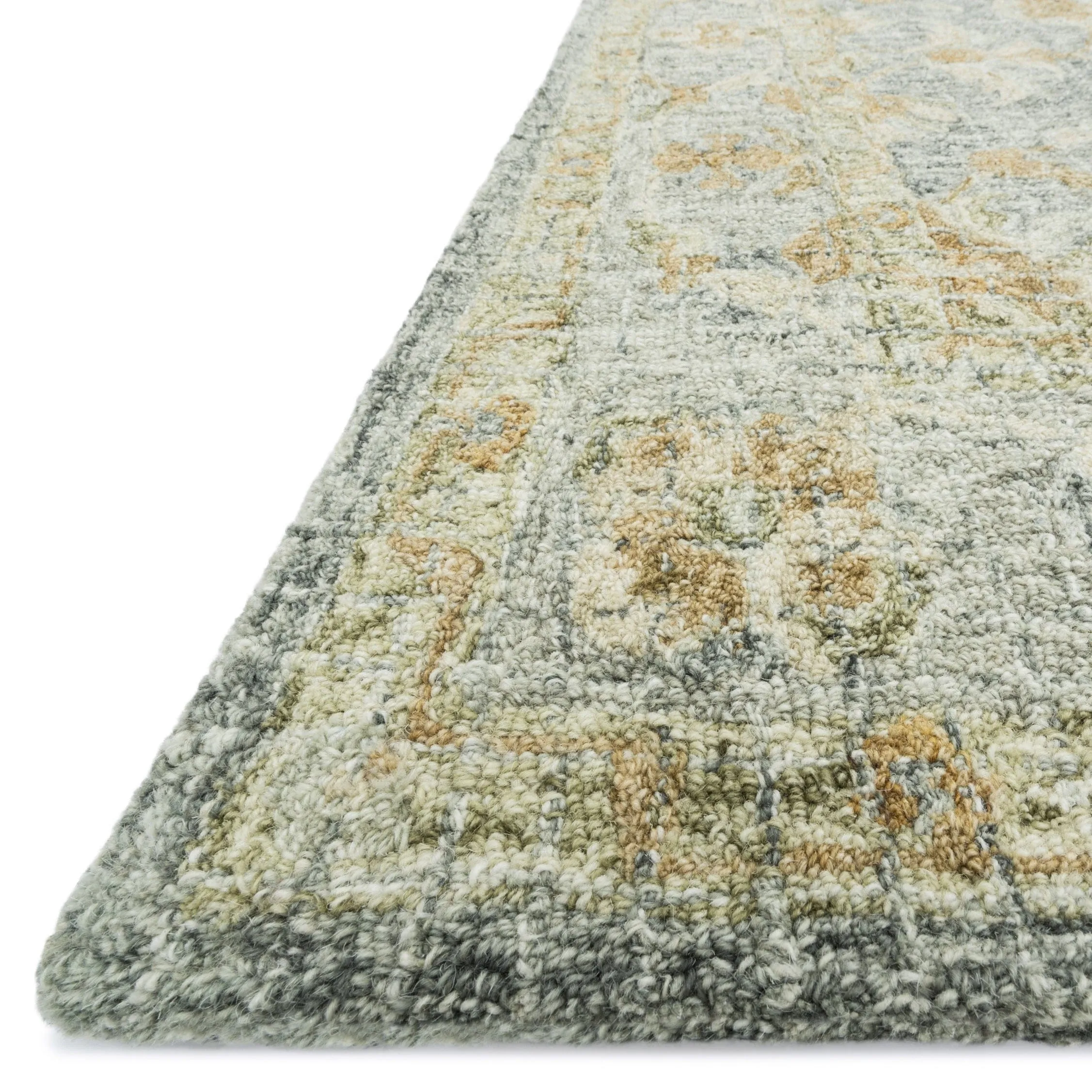 Alexander Home Shabby-Chic Mosaic Spa Hand-hooked 100% Wool Rug