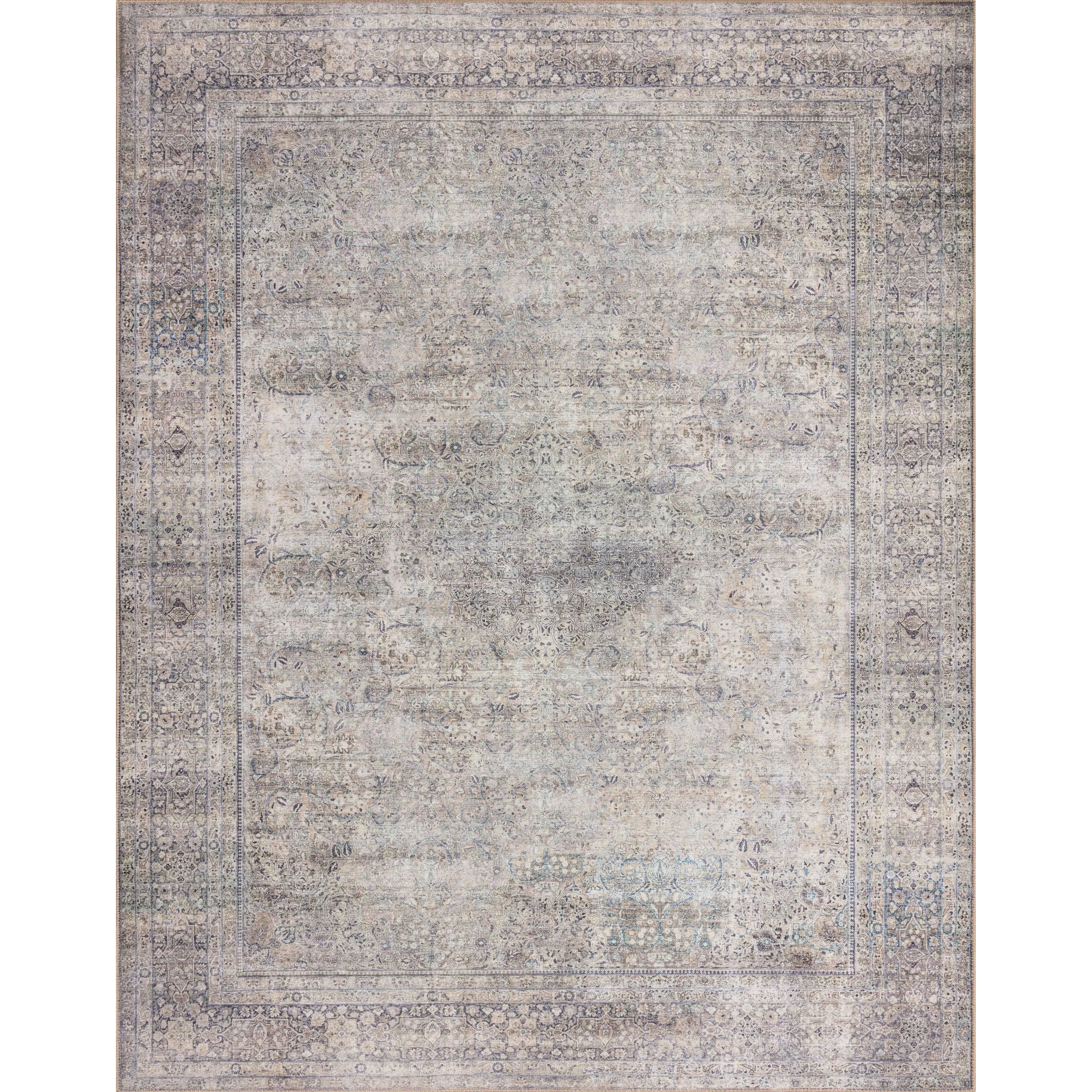 Alexander Home Sophia Printed Vintage Botanical Area Rug