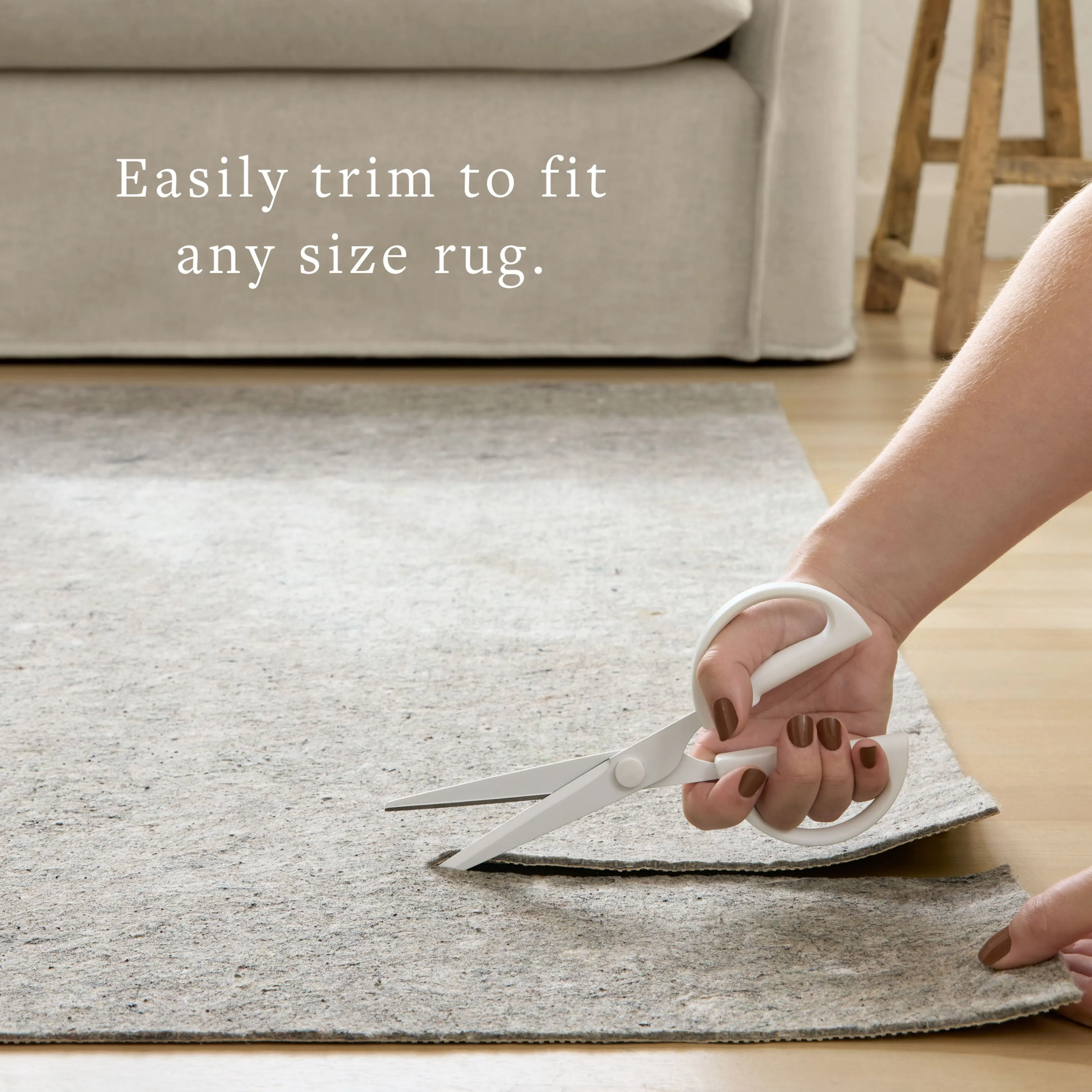 Alexander Home Thick Extra Cushioned Rug Pad - Grey