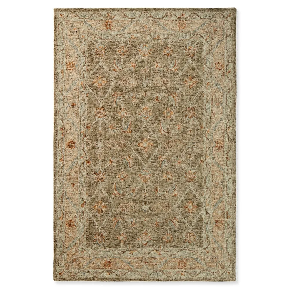 Alexander Home Transitional Mosaic Hand-hooked 100% Wool Rug