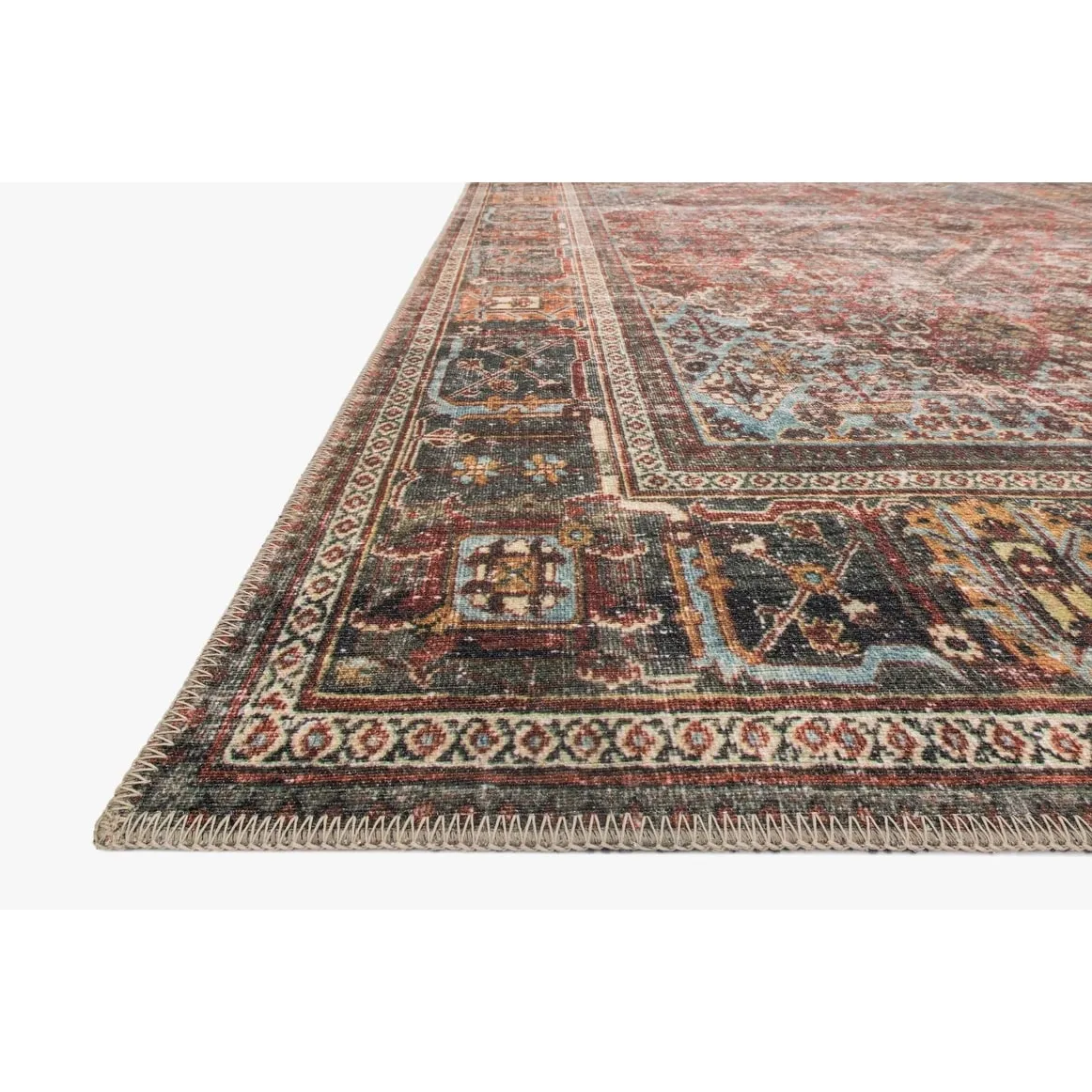 Alexander Home Tremezzina Distressed Oriental Area Rug