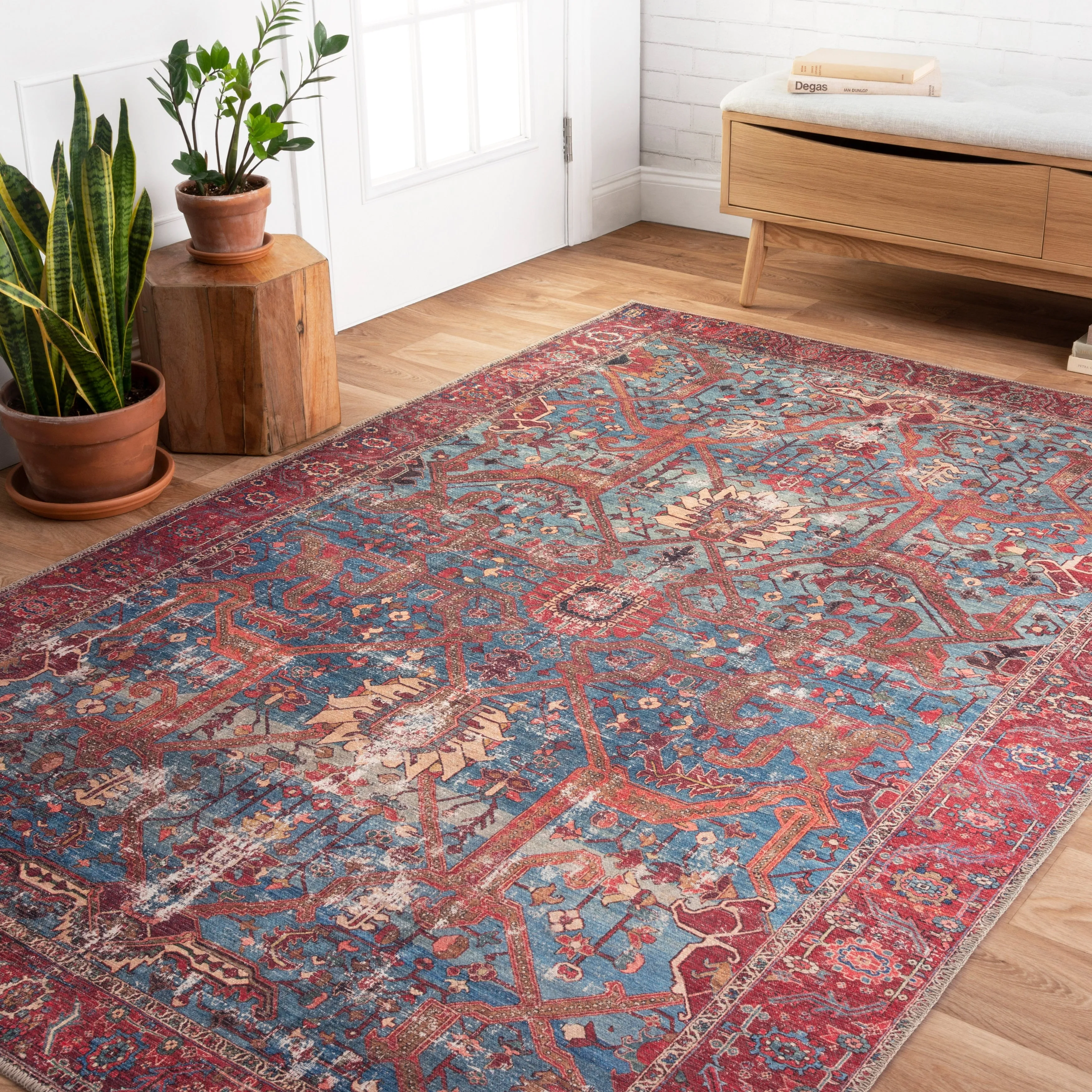 Alexander Home Tremezzina Printed Boho Iron-rod Distressed Rug