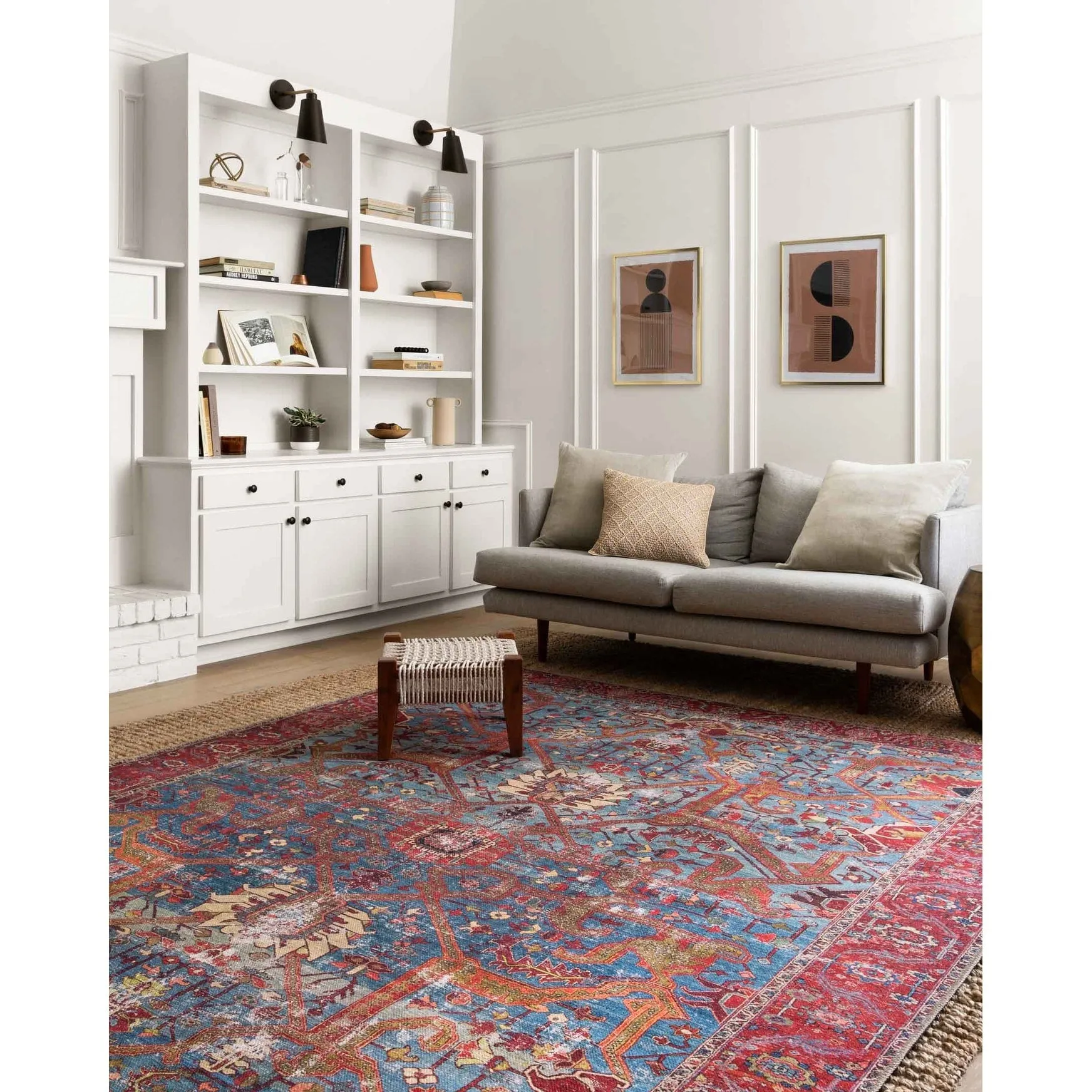 Alexander Home Tremezzina Printed Boho Iron-rod Distressed Rug