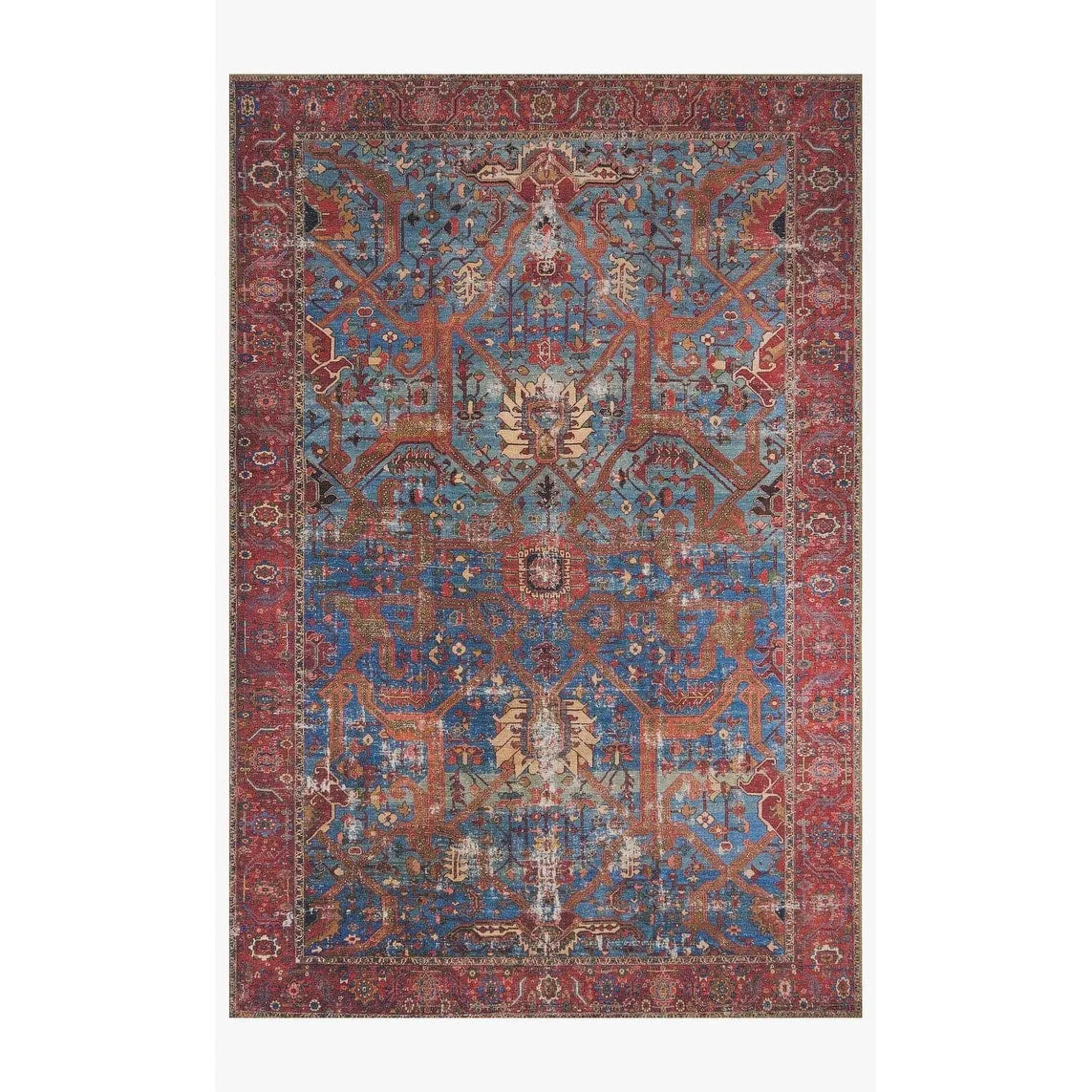 Alexander Home Tremezzina Printed Boho Iron-rod Distressed Rug