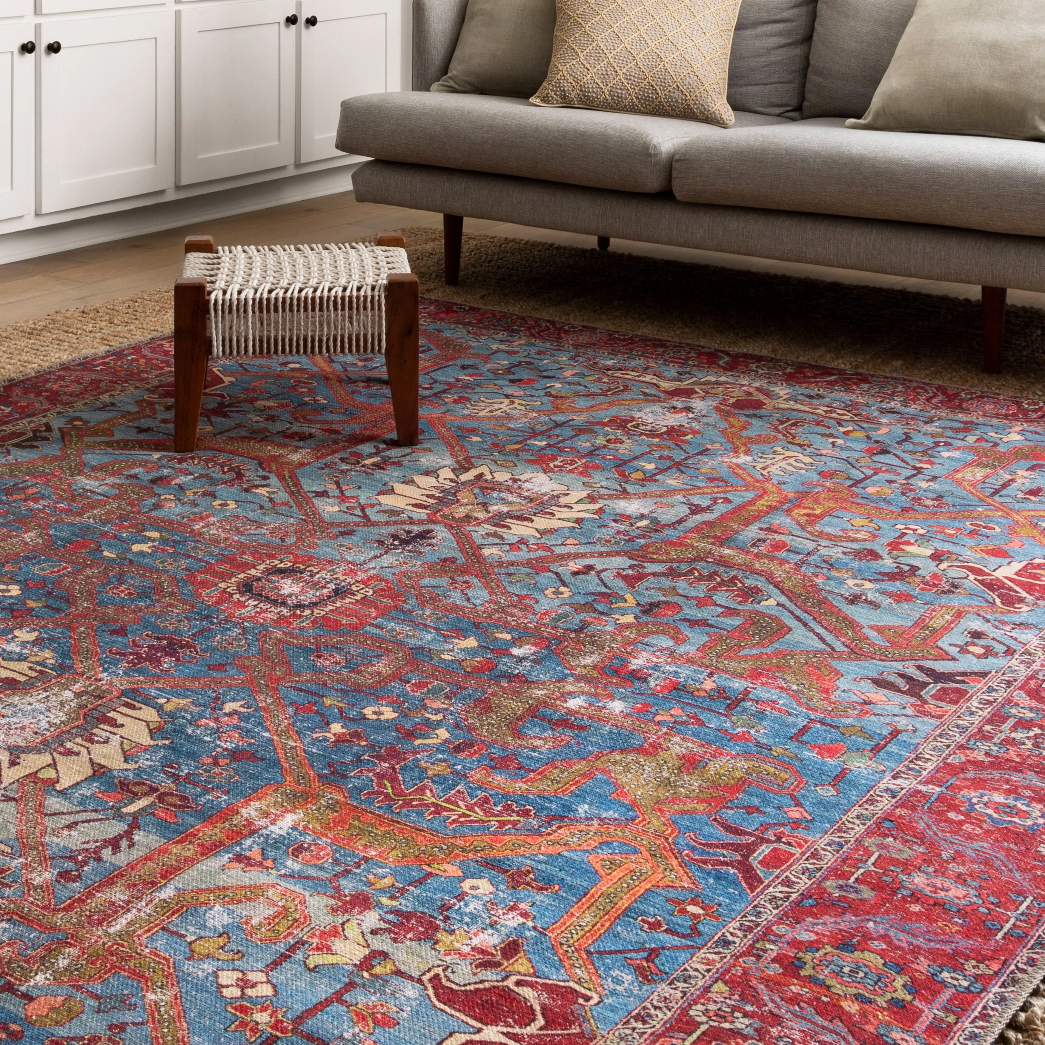 Alexander Home Tremezzina Printed Boho Iron-rod Distressed Rug