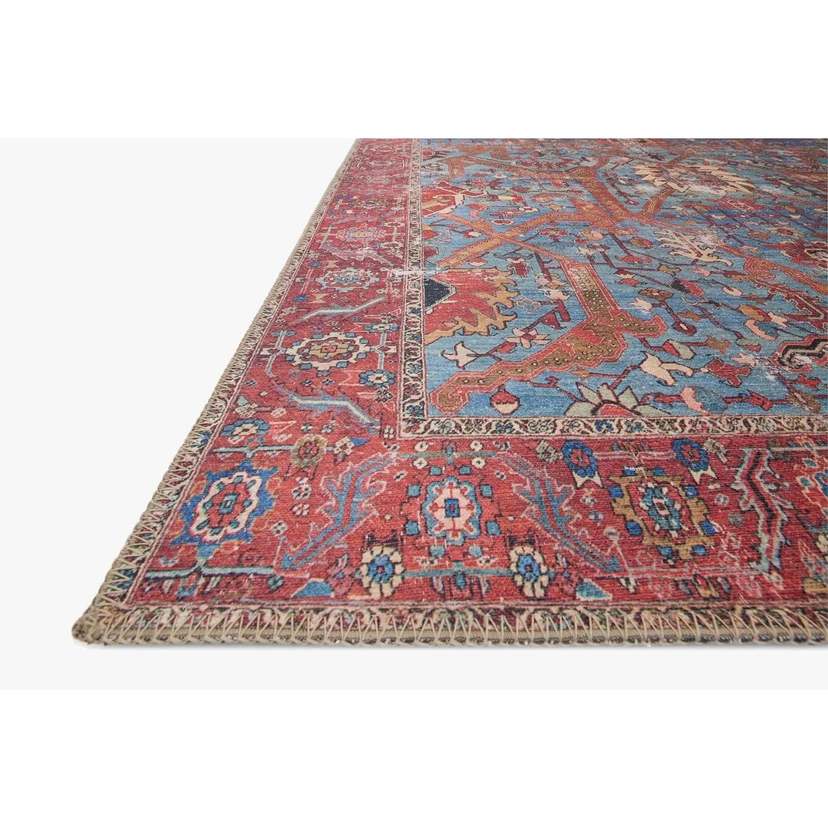 Alexander Home Tremezzina Printed Boho Iron-rod Distressed Rug