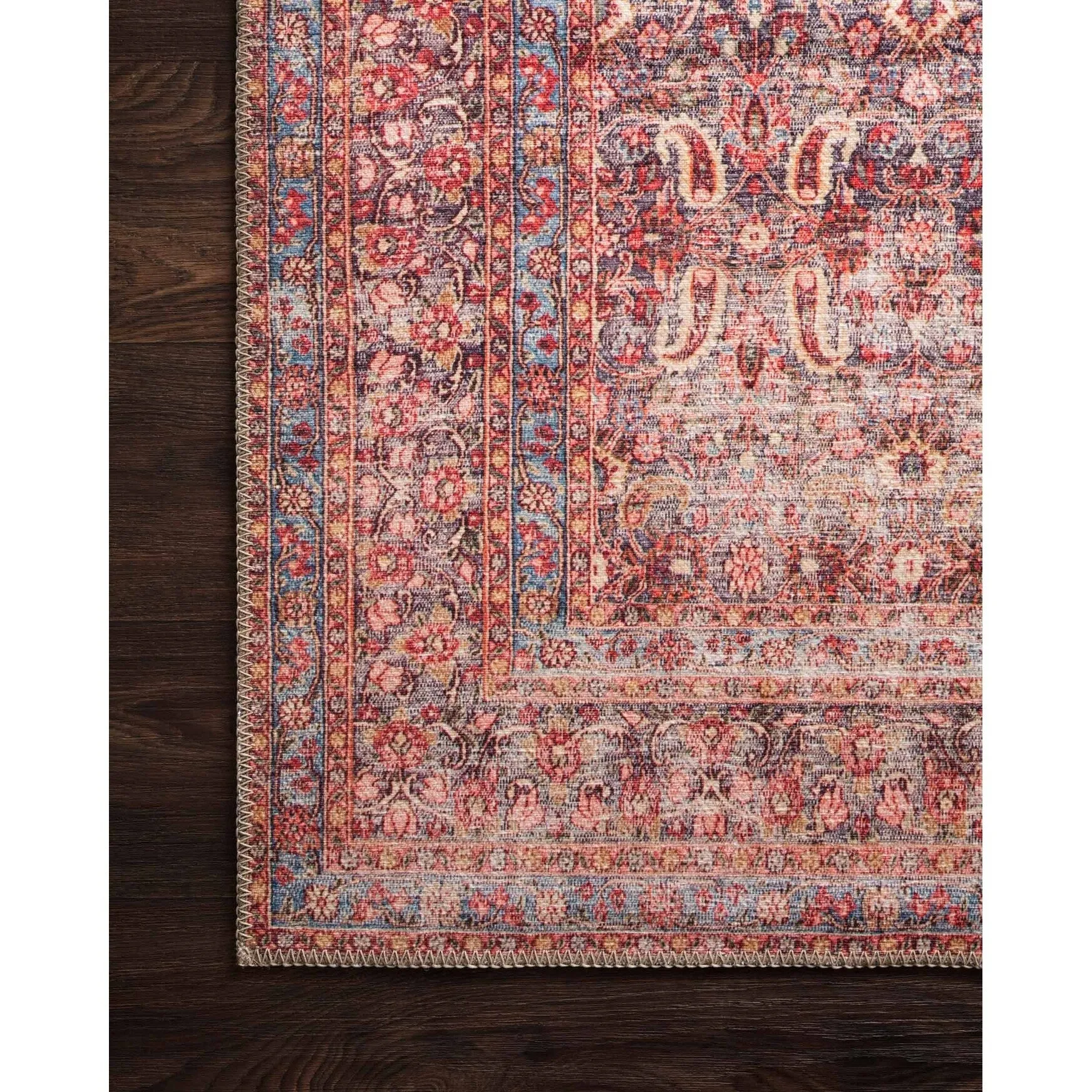 Alexander Home Tremezzina Printed Botanical Boho Vintage Rug