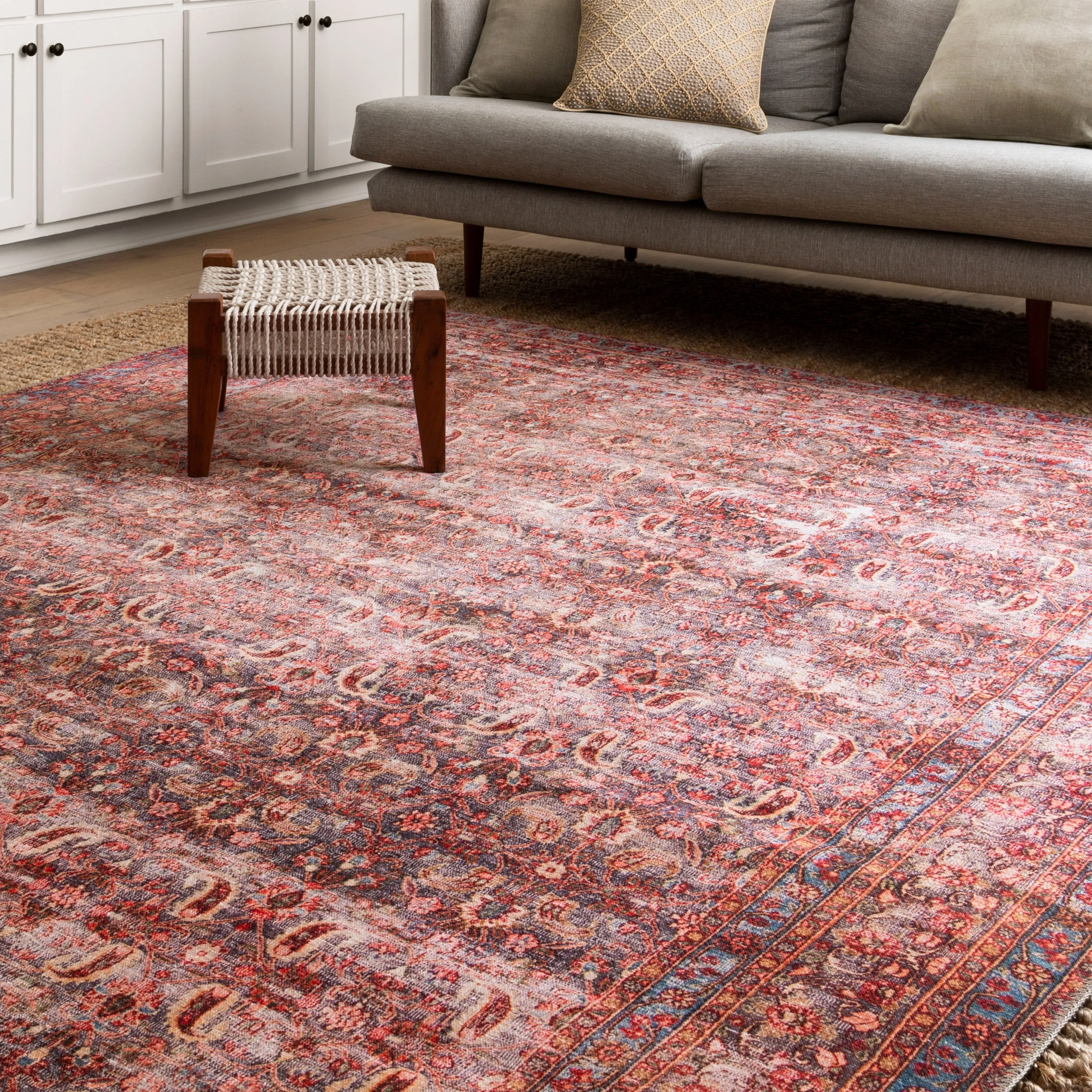 Alexander Home Tremezzina Printed Botanical Boho Vintage Rug
