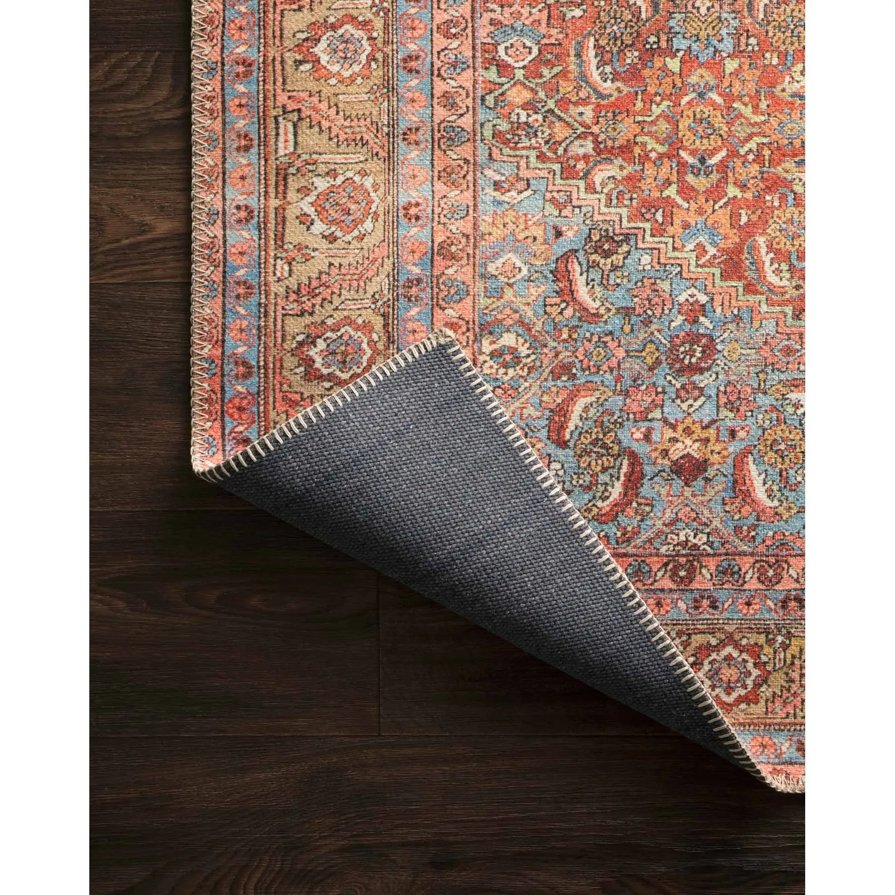 Alexander Home Tremezzina Printed Diamond Boho Distressed Rug