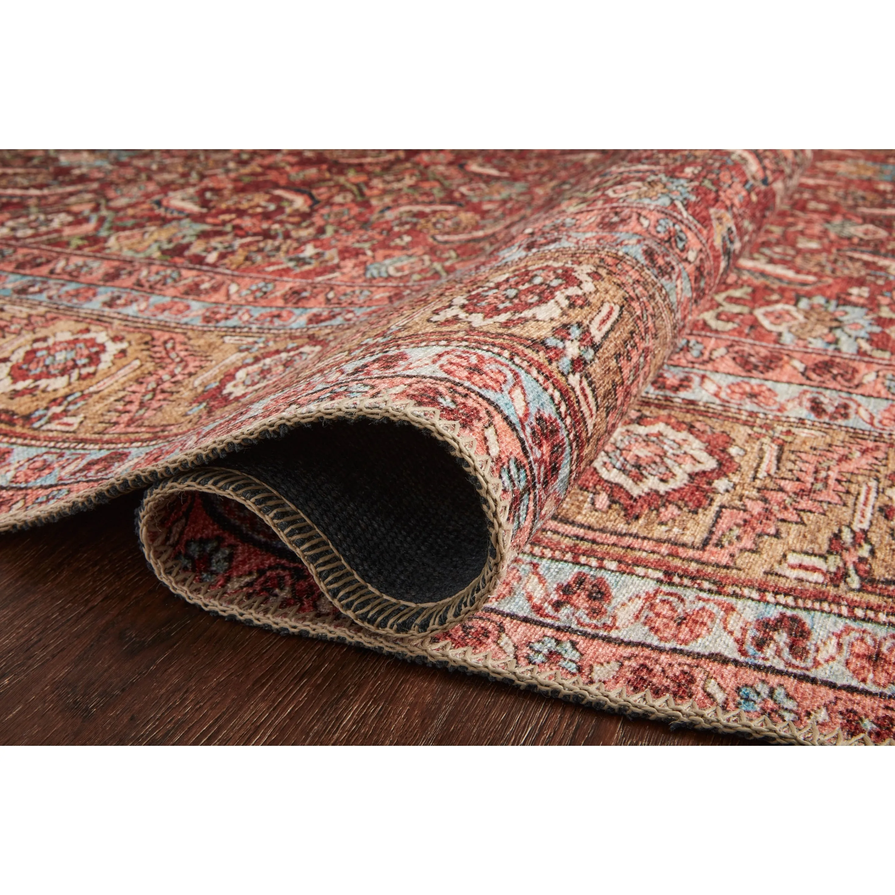 Alexander Home Tremezzina Printed Diamond Boho Distressed Rug