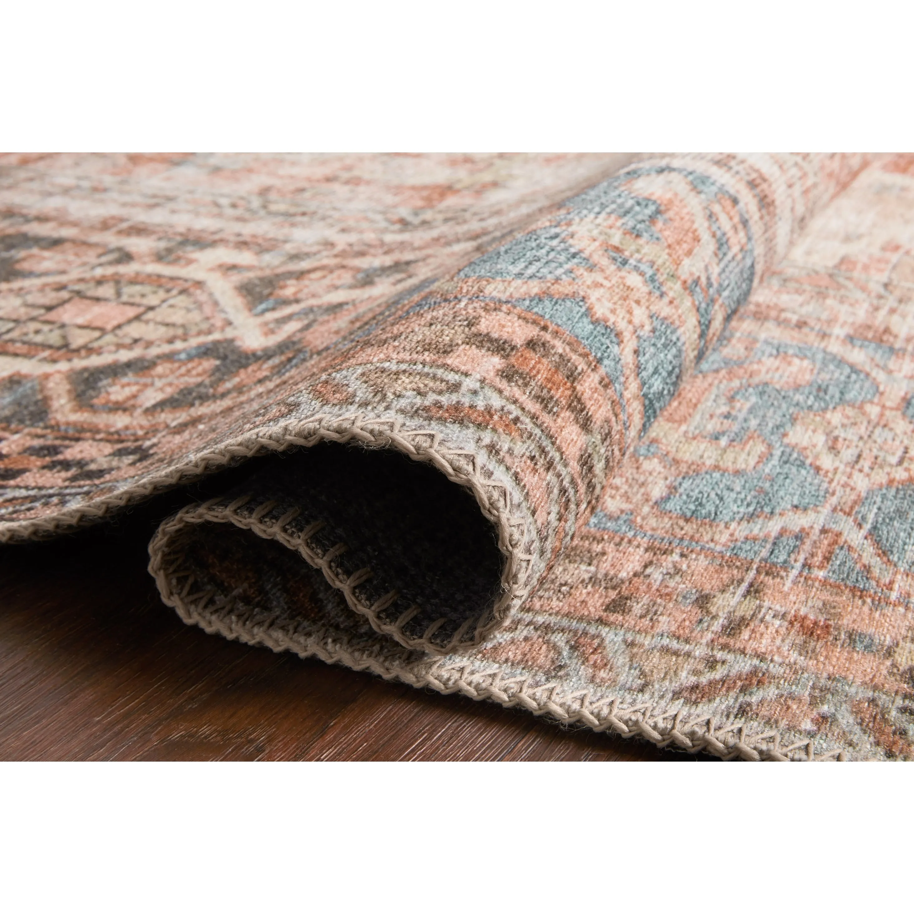 Alexander Home Tremezzina Printed Distressed Geometric Area Rug