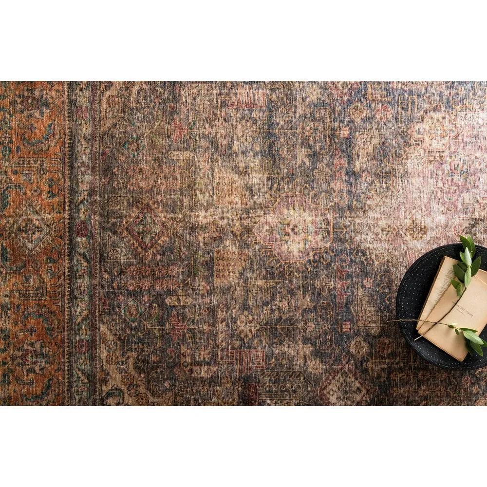 Alexander Home Tremezzina Printed Distressed Medallion Boho Rug