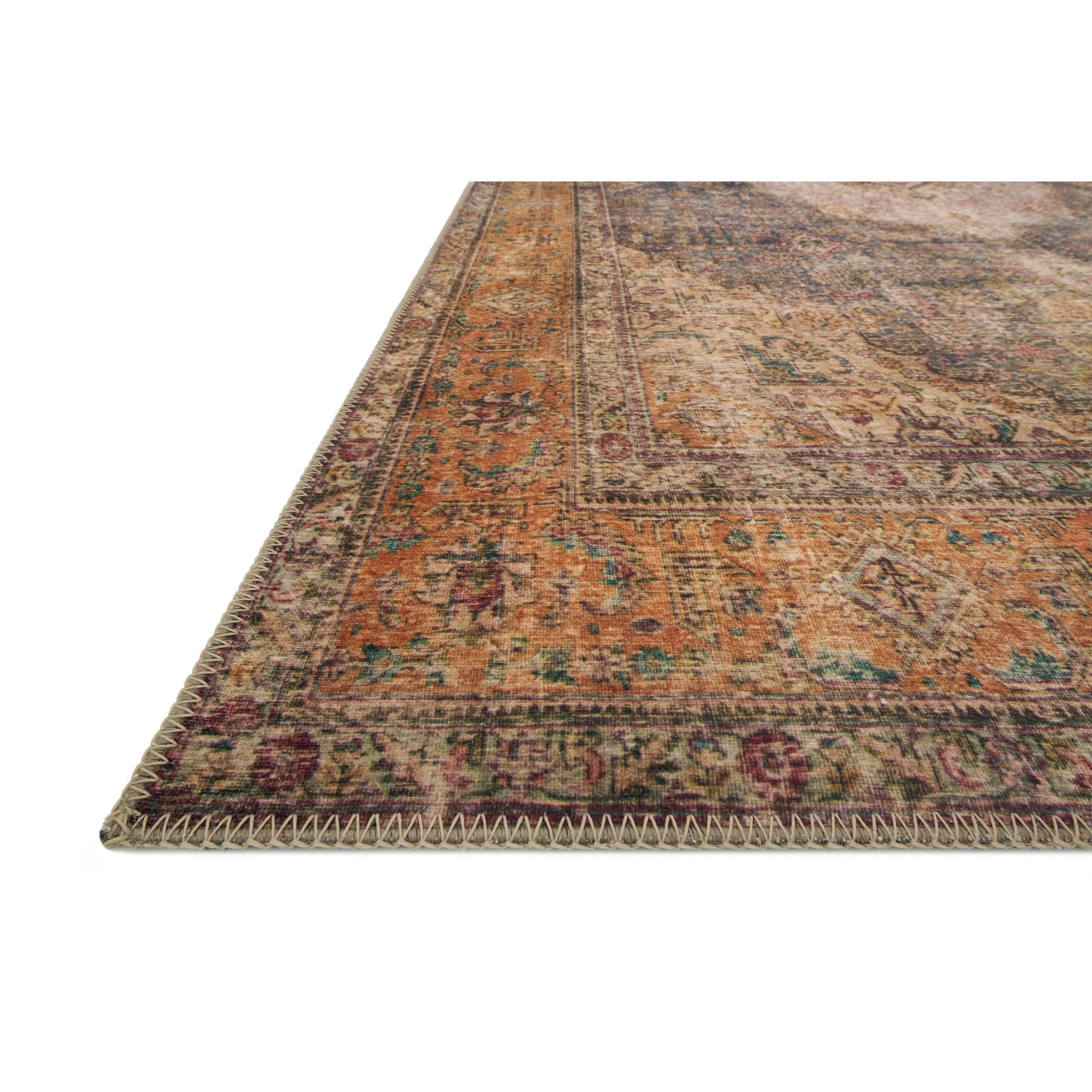 Alexander Home Tremezzina Printed Distressed Medallion Boho Rug