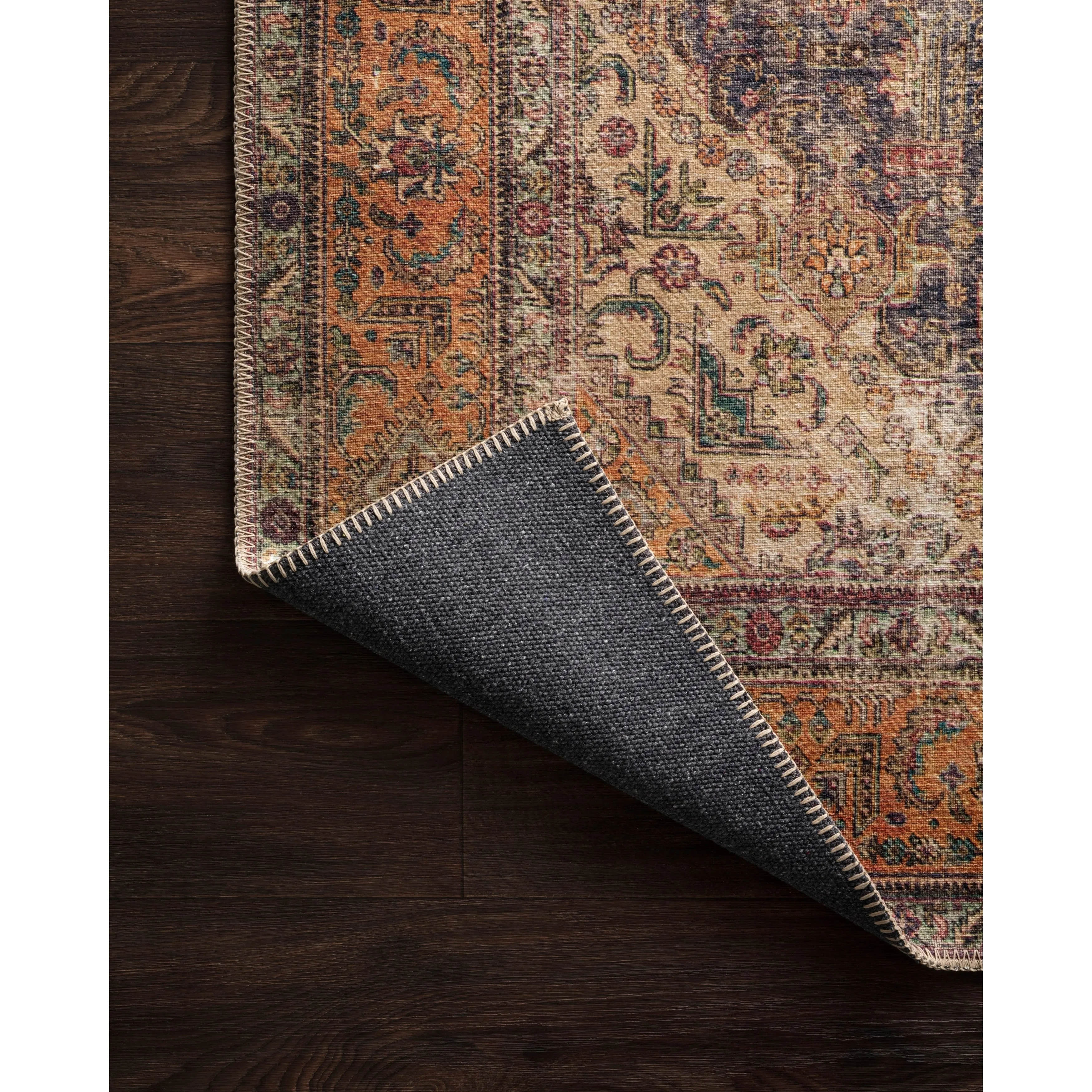 Alexander Home Tremezzina Printed Distressed Medallion Boho Rug