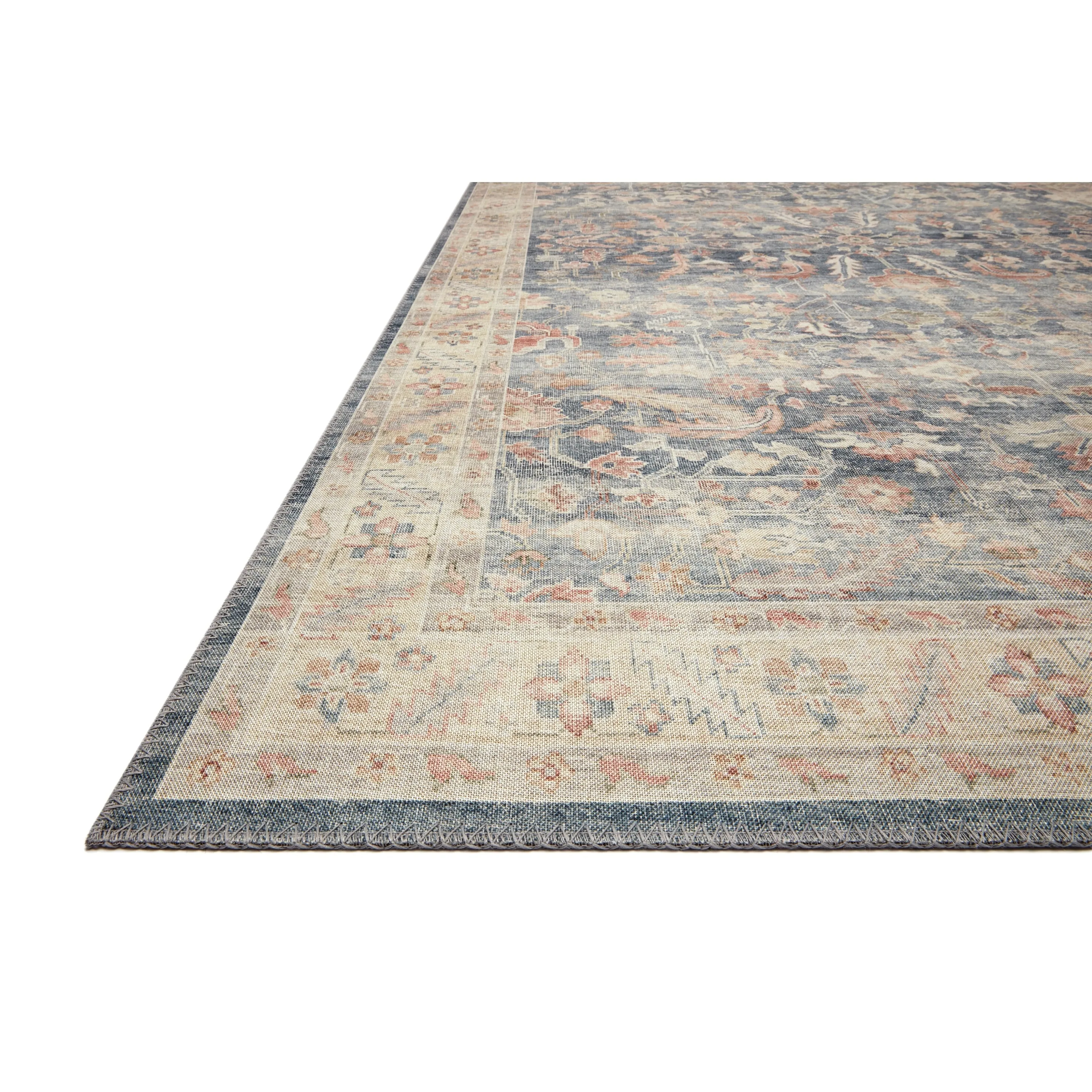 Alexander Home Venetian Printed Botanical Distressed Area Rug