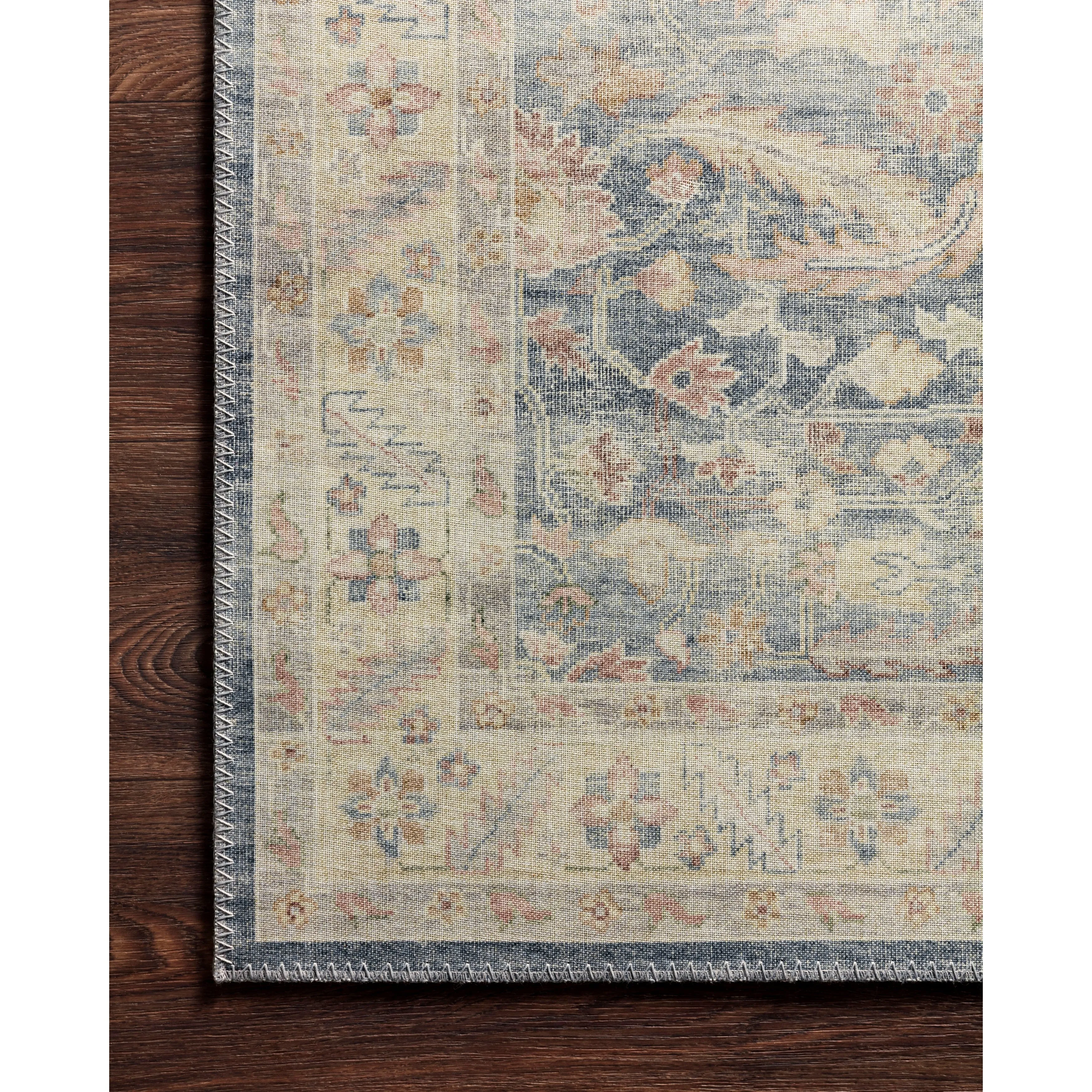 Alexander Home Venetian Printed Botanical Distressed Area Rug