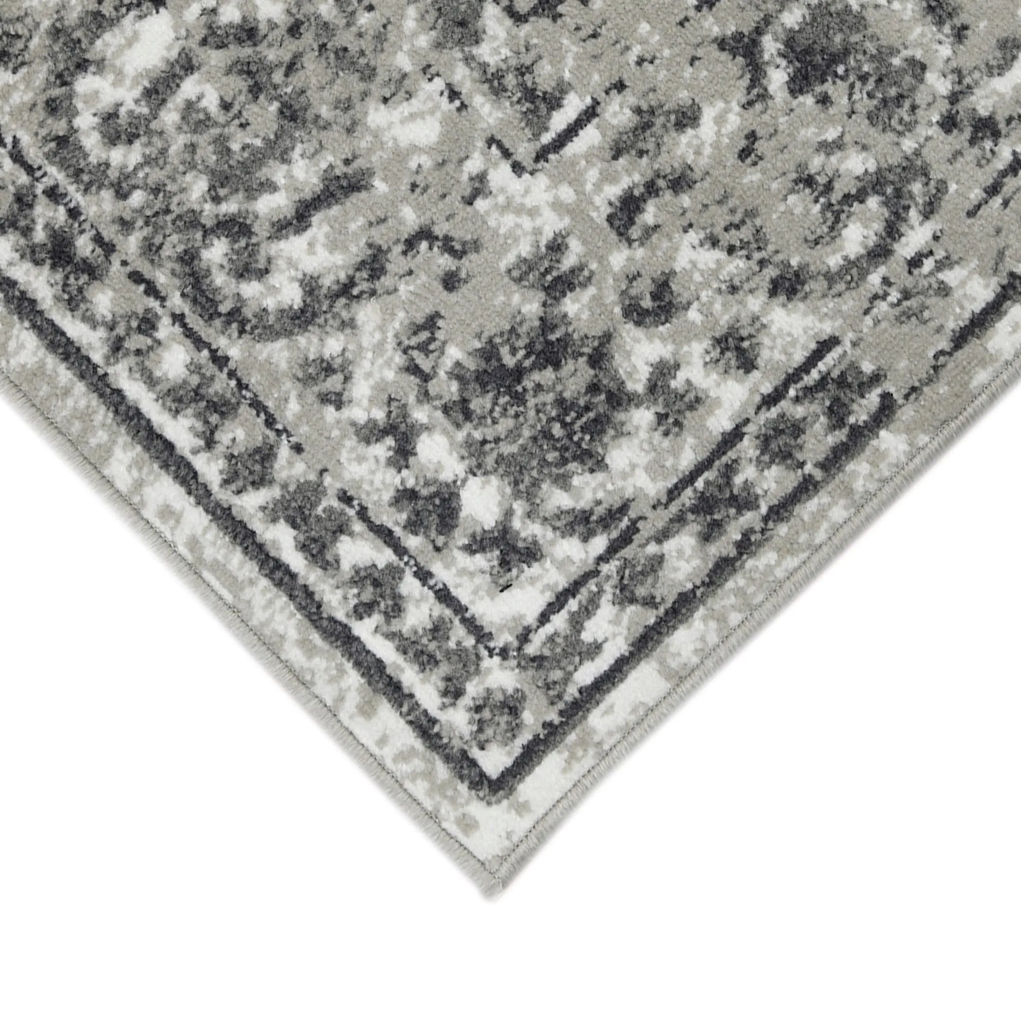 Alpine Fany Classic Bordered Power-Loomed Area Rug