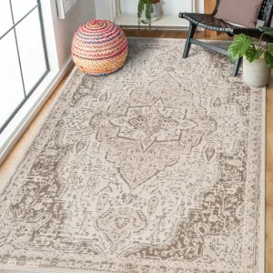 Alpine Imara Persian Medallion Power-Loomed Area Rug