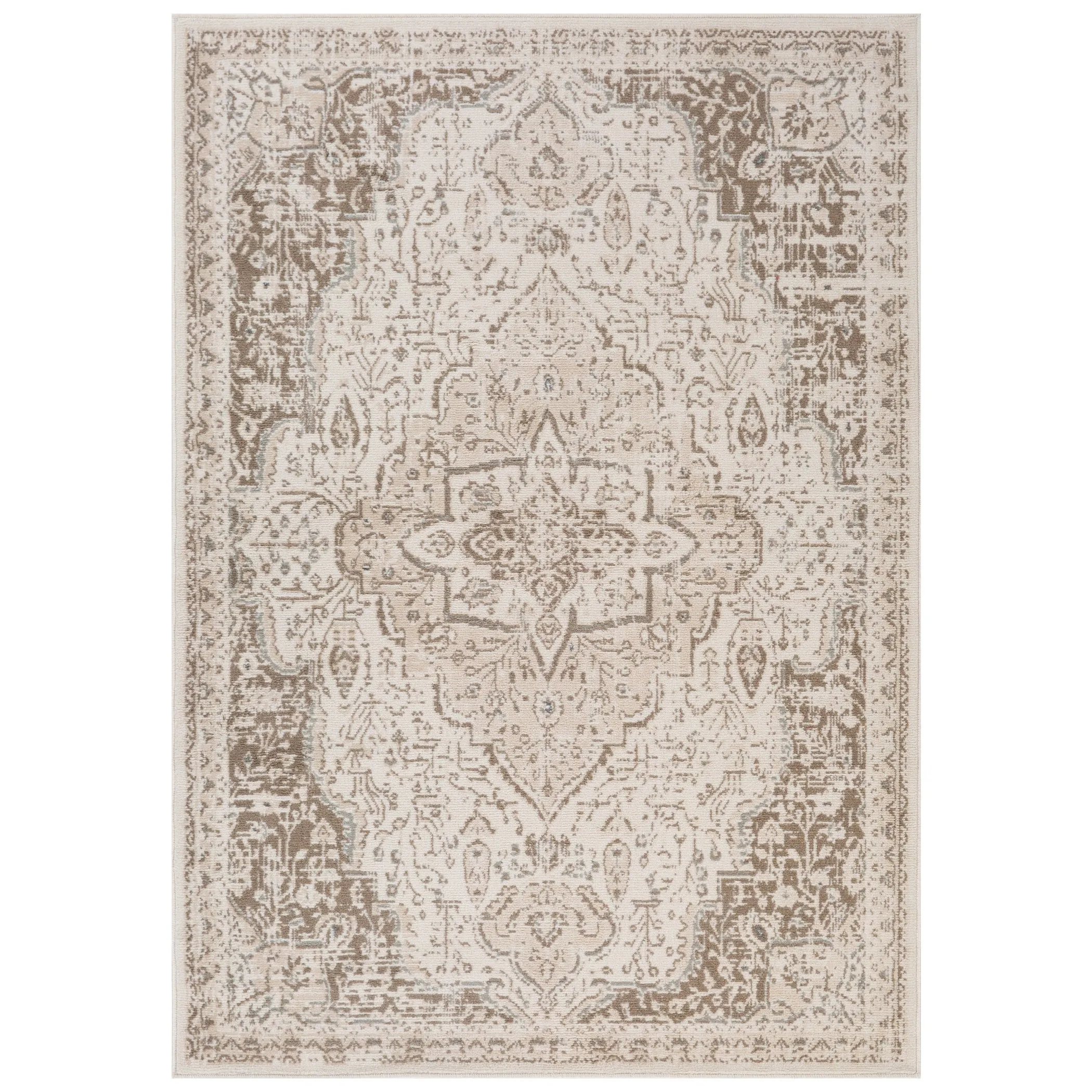 Alpine Imara Persian Medallion Power-Loomed Area Rug