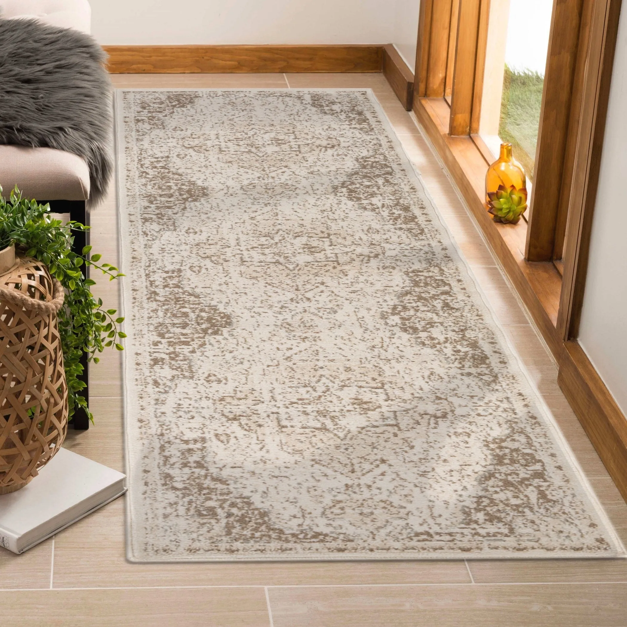 Alpine Imara Persian Medallion Power-Loomed Area Rug