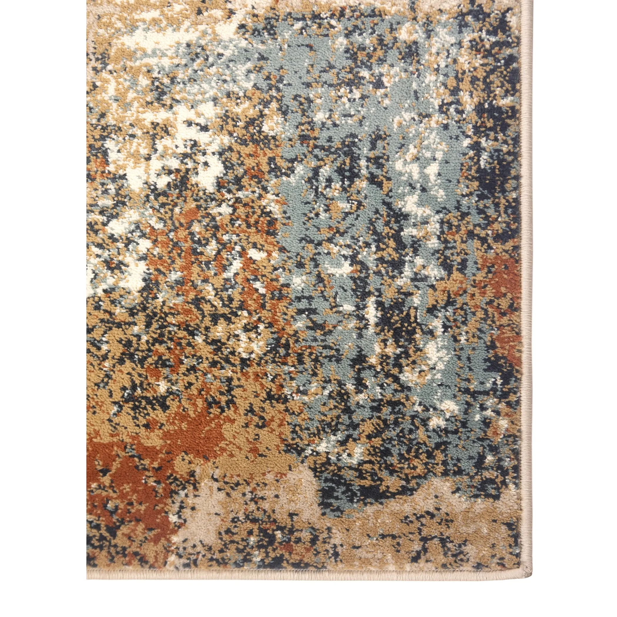 Alurea Clovis Orange Abstract Area Rug