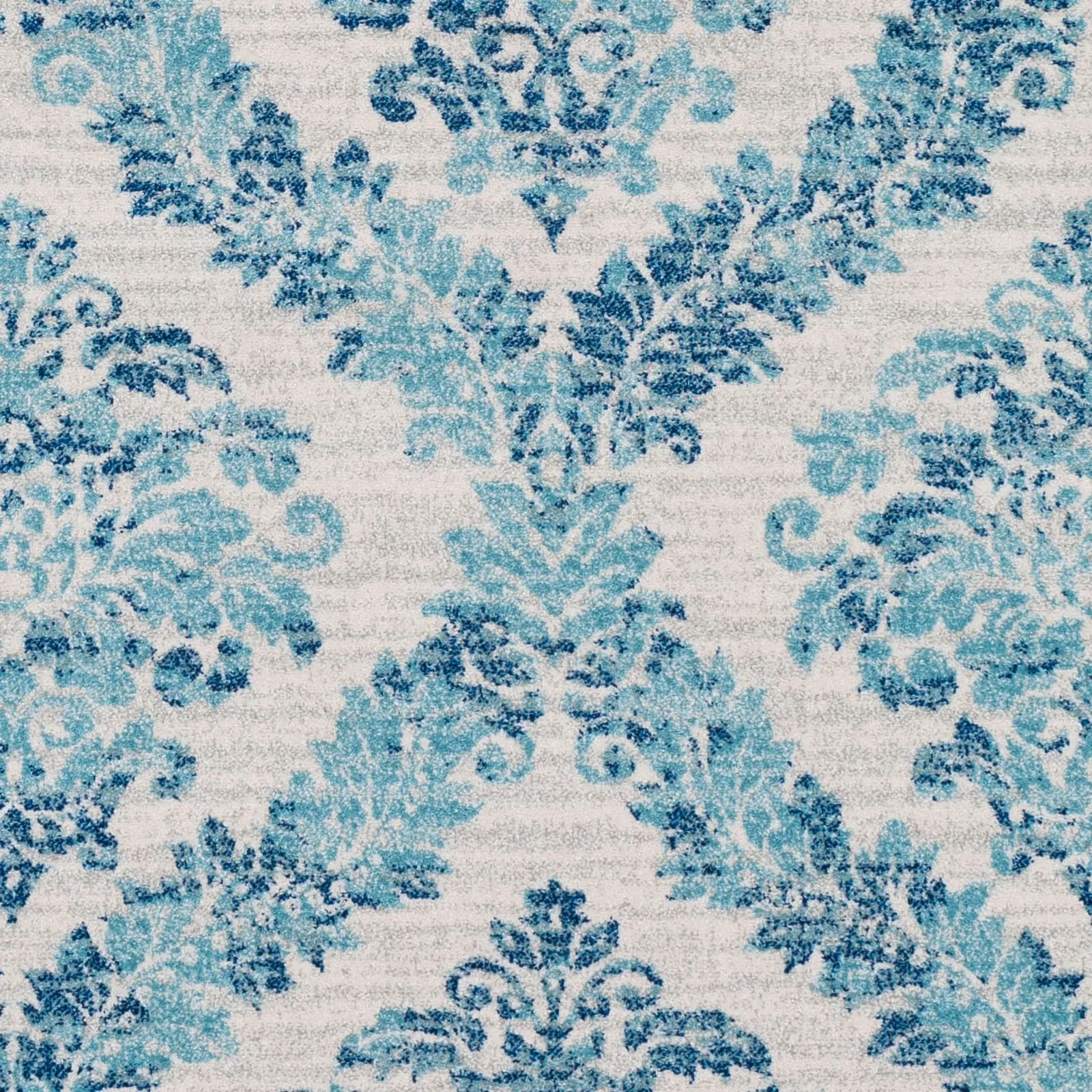Amelia Faded Vintage Oriental Blue/Beige Area Rug - 7'10 x 10'3/Surplus