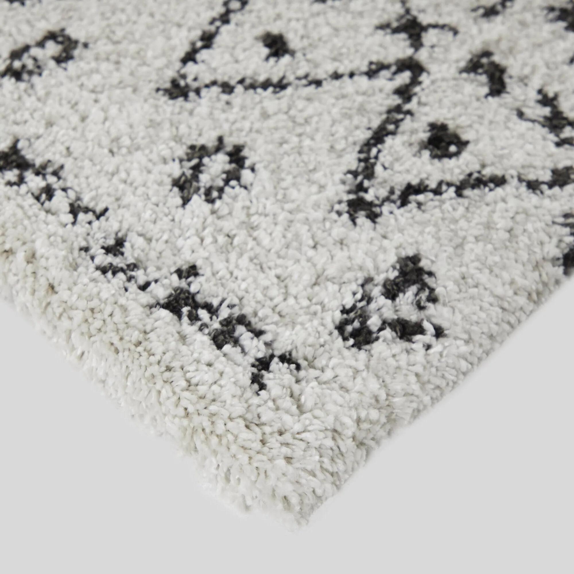Ampere Boho Geometric Shag Area Rug