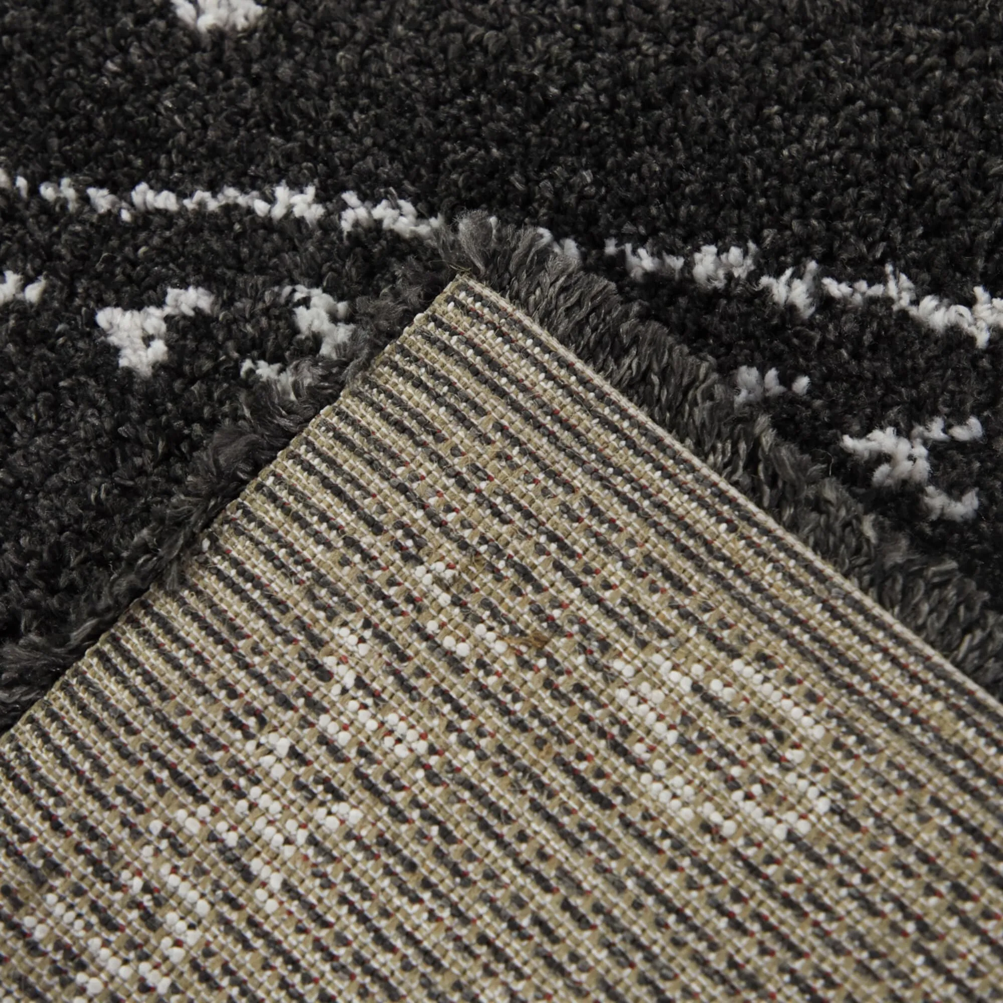 Ampere Boho Geometric Shag Area Rug