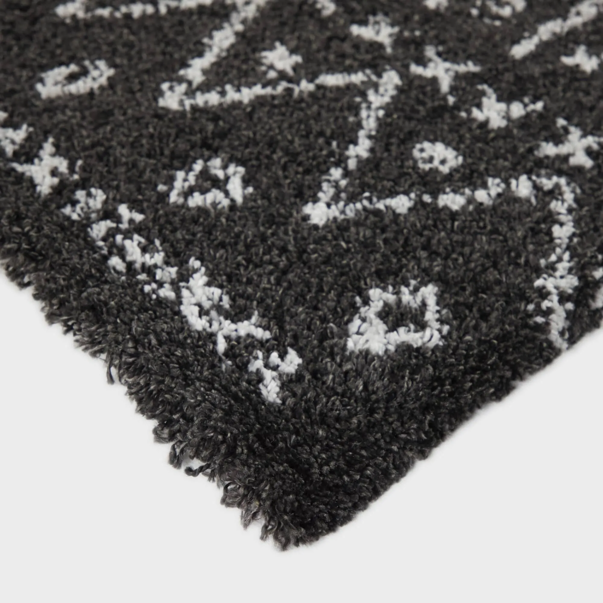 Ampere Boho Geometric Shag Area Rug