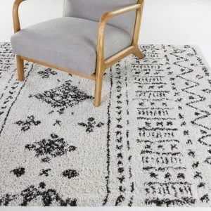 Ampere Boho Geometric Shag Area Rug