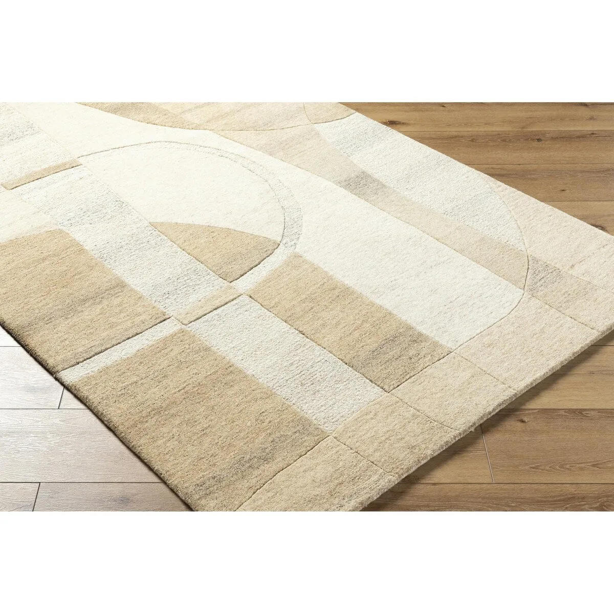 Angeline Modern Geometric Wool Area Rug
