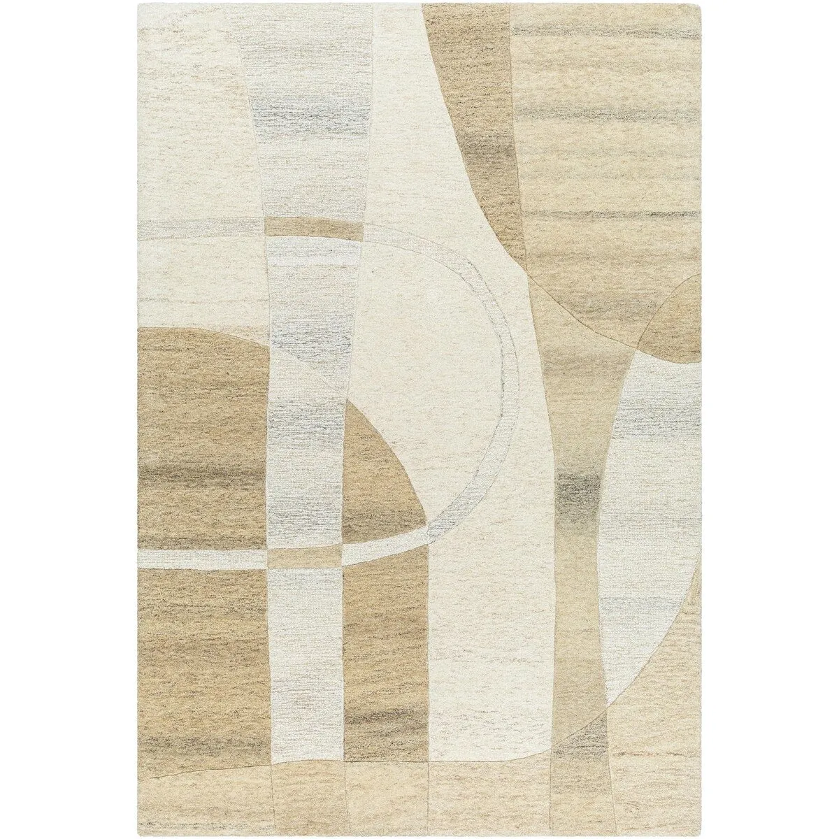 Angeline Modern Geometric Wool Area Rug
