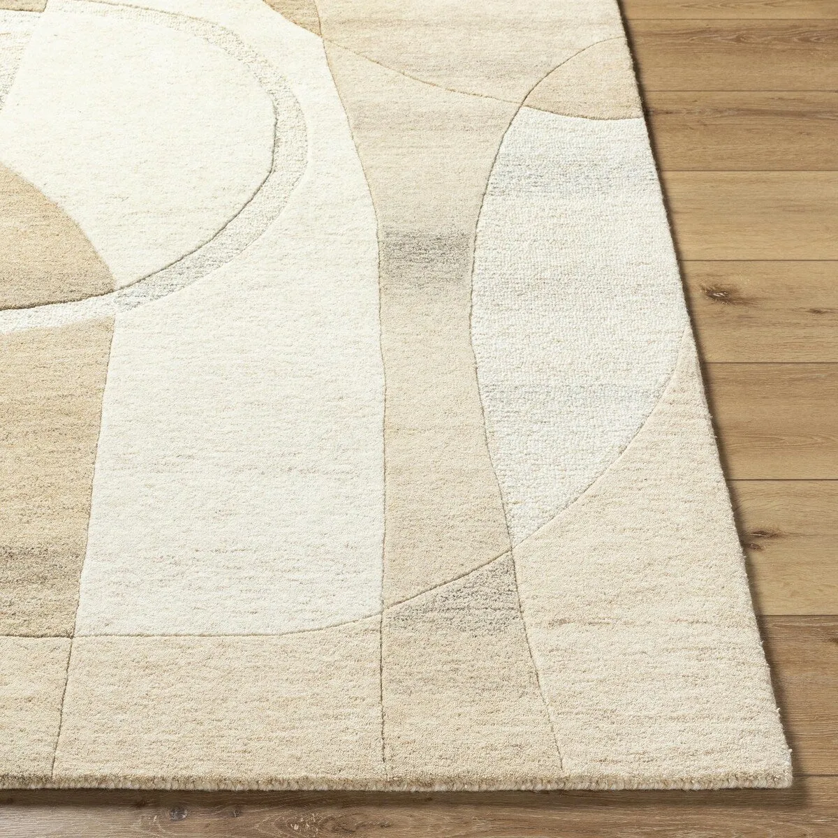 Angeline Modern Geometric Wool Area Rug
