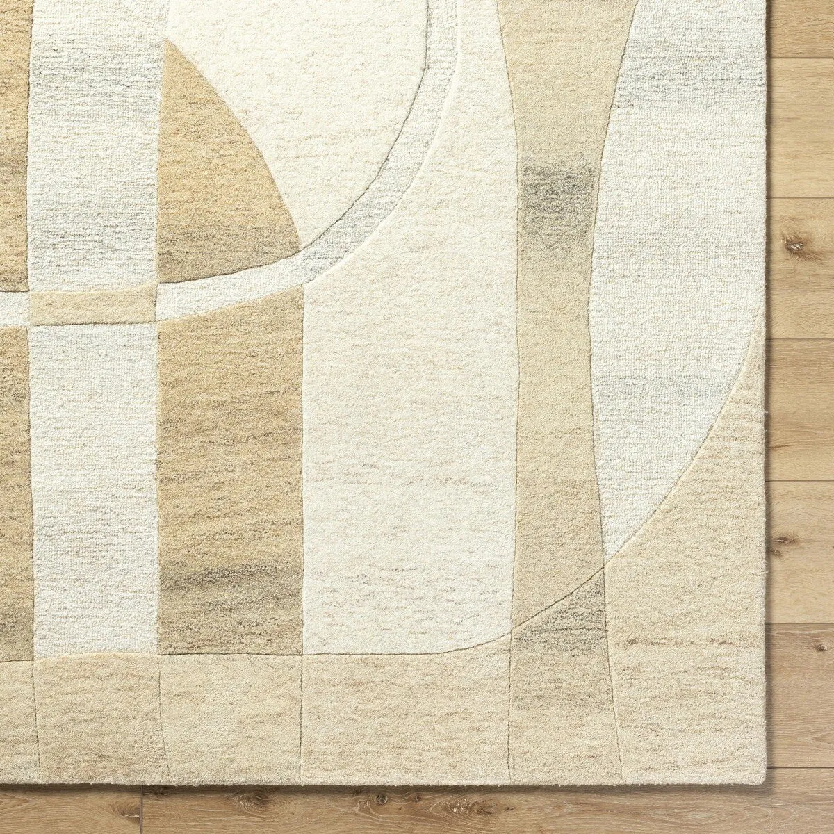 Angeline Modern Geometric Wool Area Rug