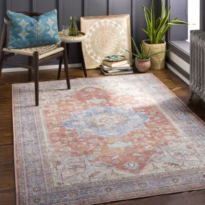 Artistic Weavers Abhishek Distressed Traditional Machine Washable Area Rug