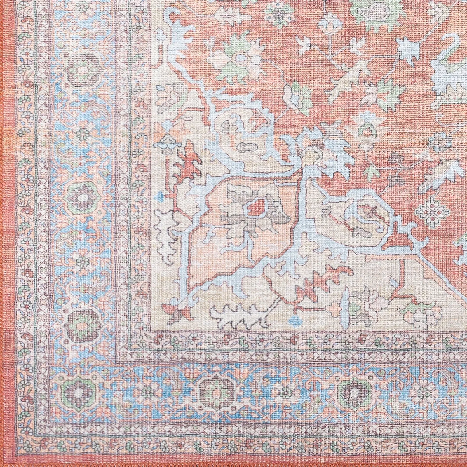 Artistic Weavers Abhishek Distressed Traditional Machine Washable Area Rug